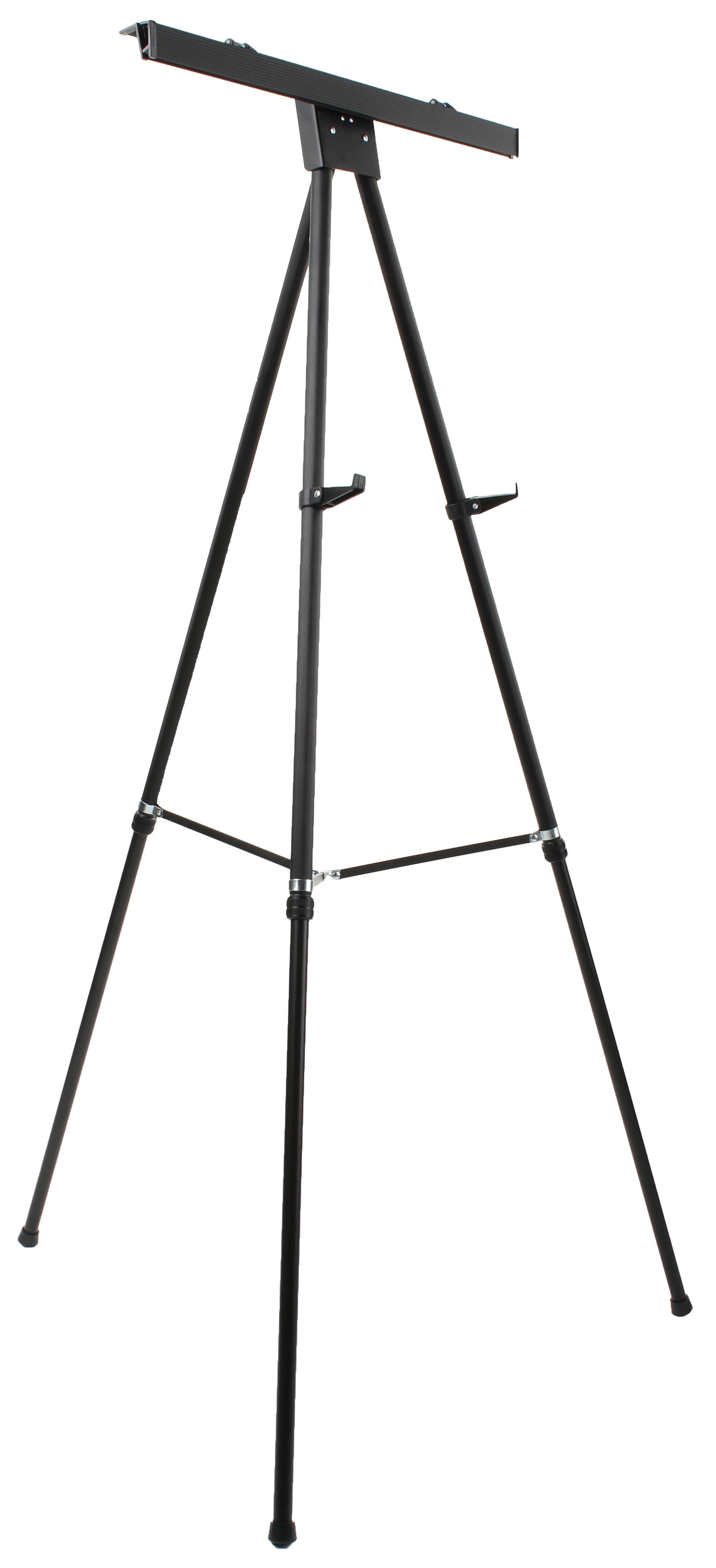 Black Easel Stand with 36” x 48” Snap Frame with Mounting Hardware