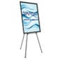 Floor Standing Poster Holder with Easel, Adjustable Height - Black