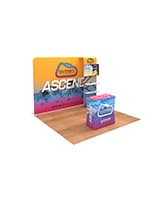 10x10 trade show booth display with custom graphics