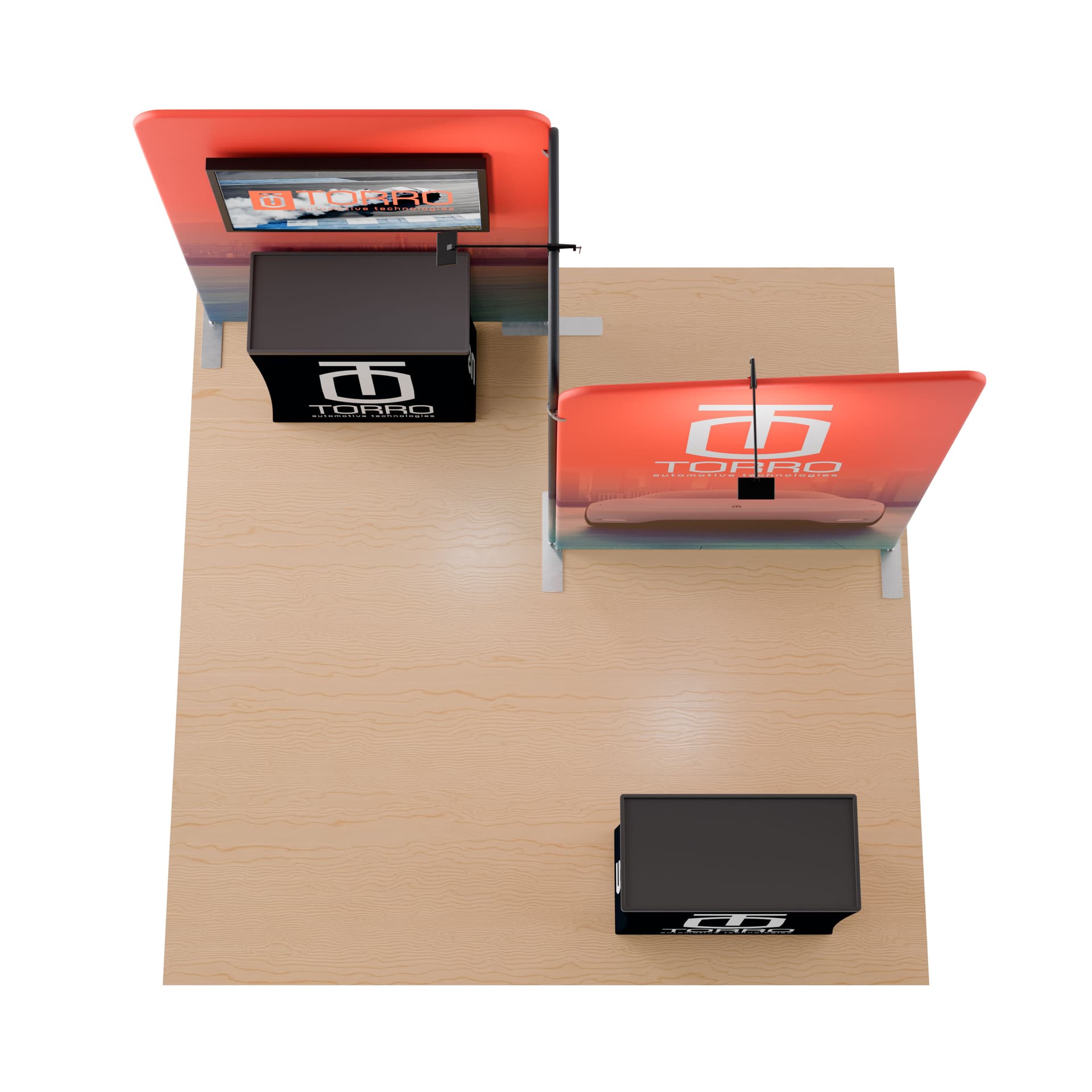 trade show exhibit kit with modular design
