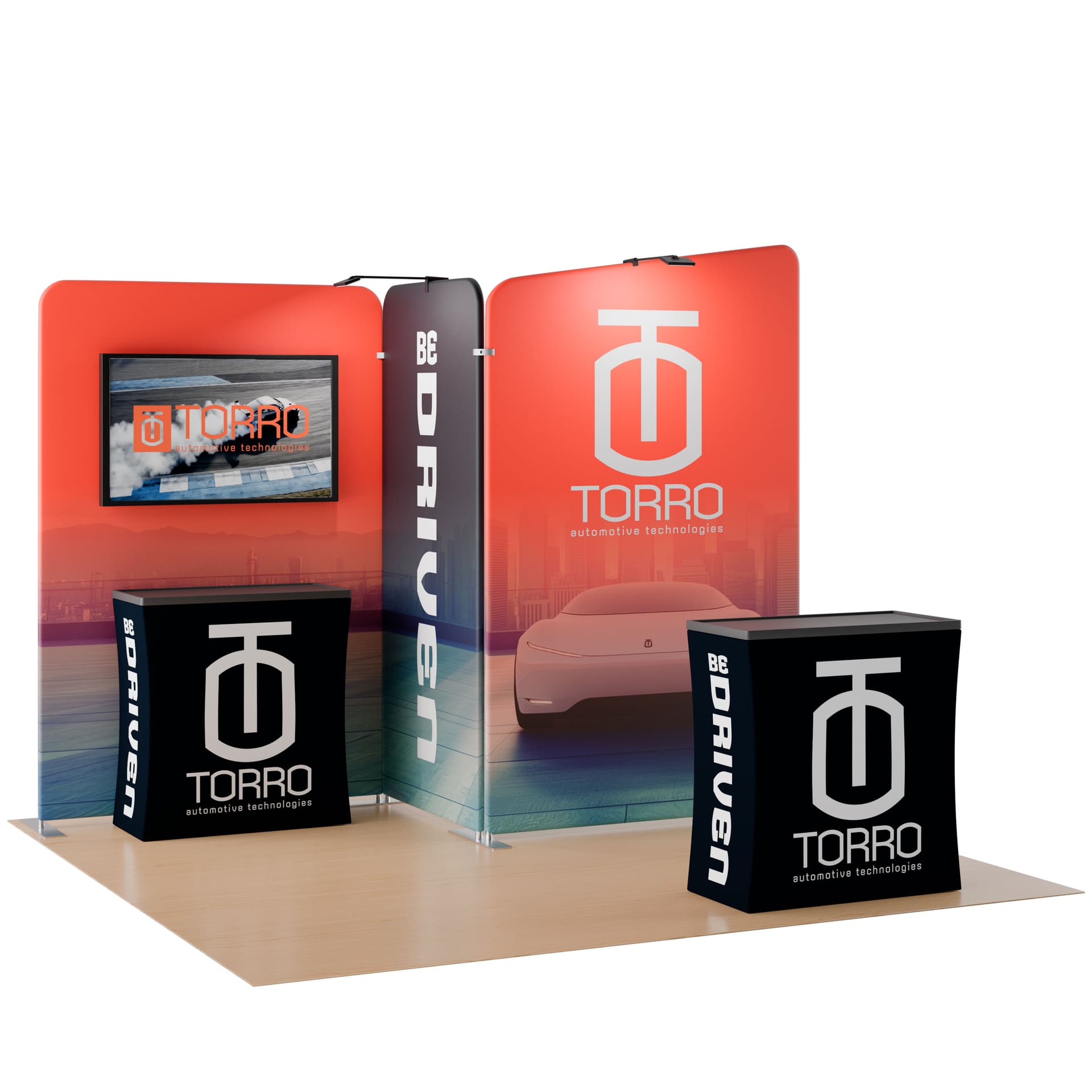 full color replacement graphics for EBWLCAP10 trade show kits