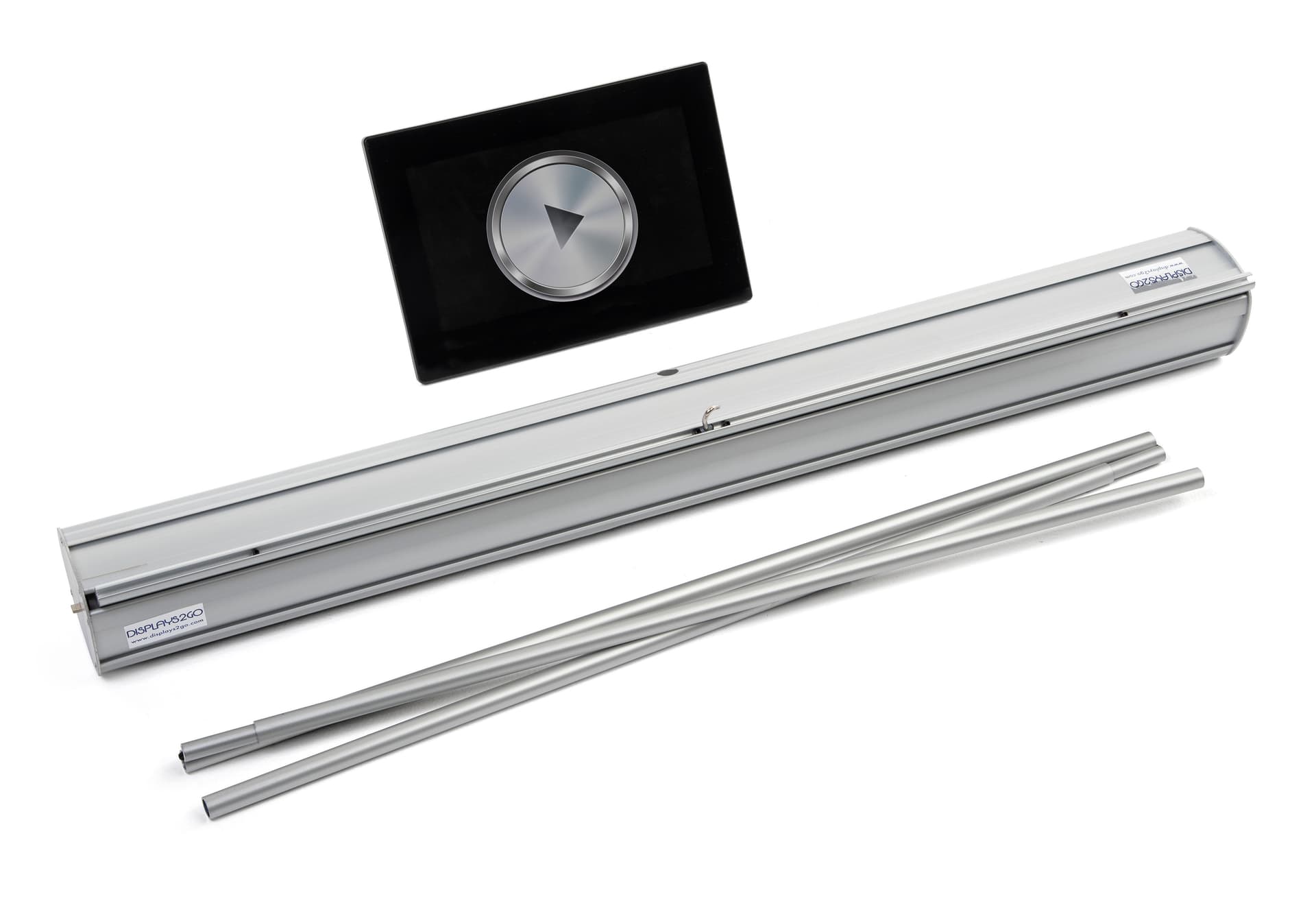 Pull up digital banner screen 
