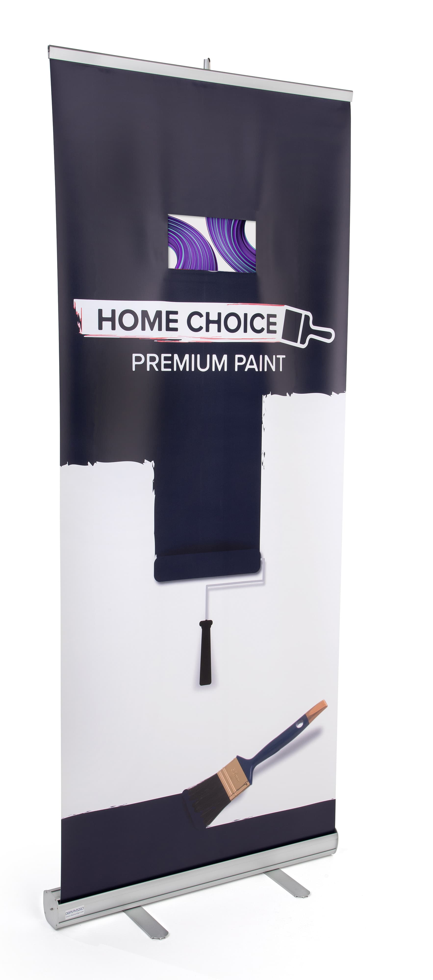 Retractable pull up digital banner screen