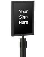Black 11” x 14” Stanchion Sign Frame