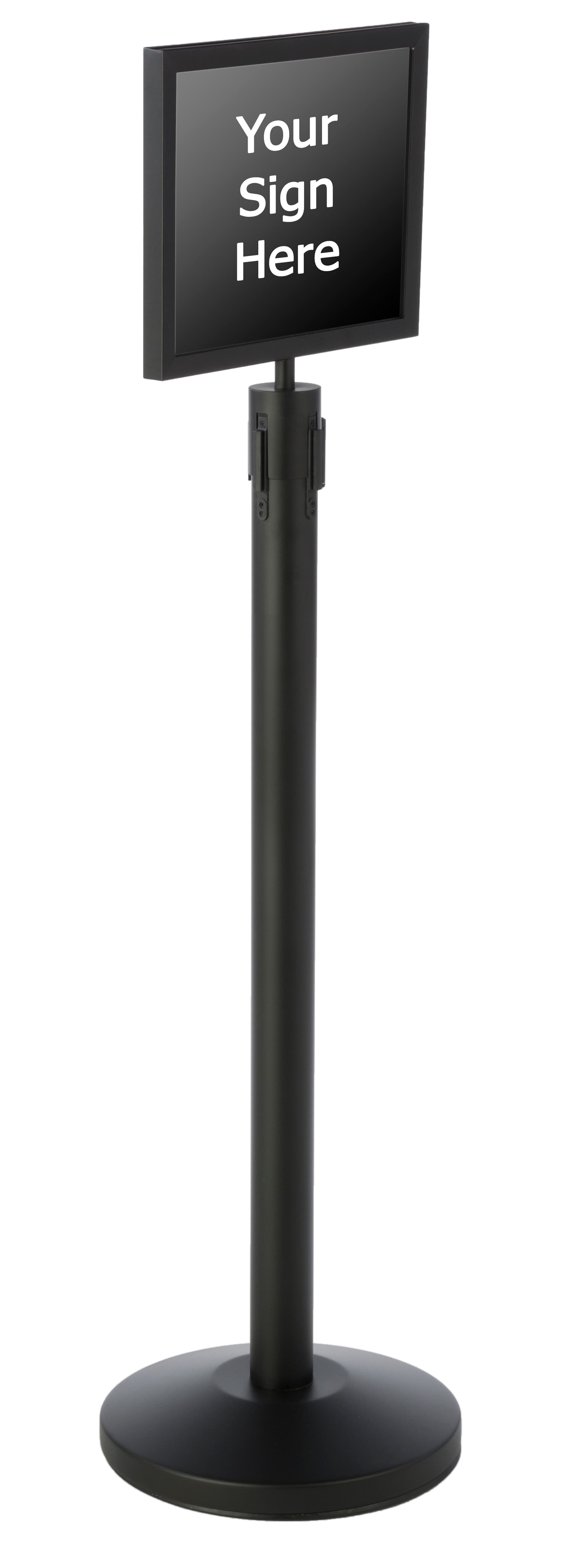 14” x 11” Stanchion Sign Holder for QueuePole.Economy Series