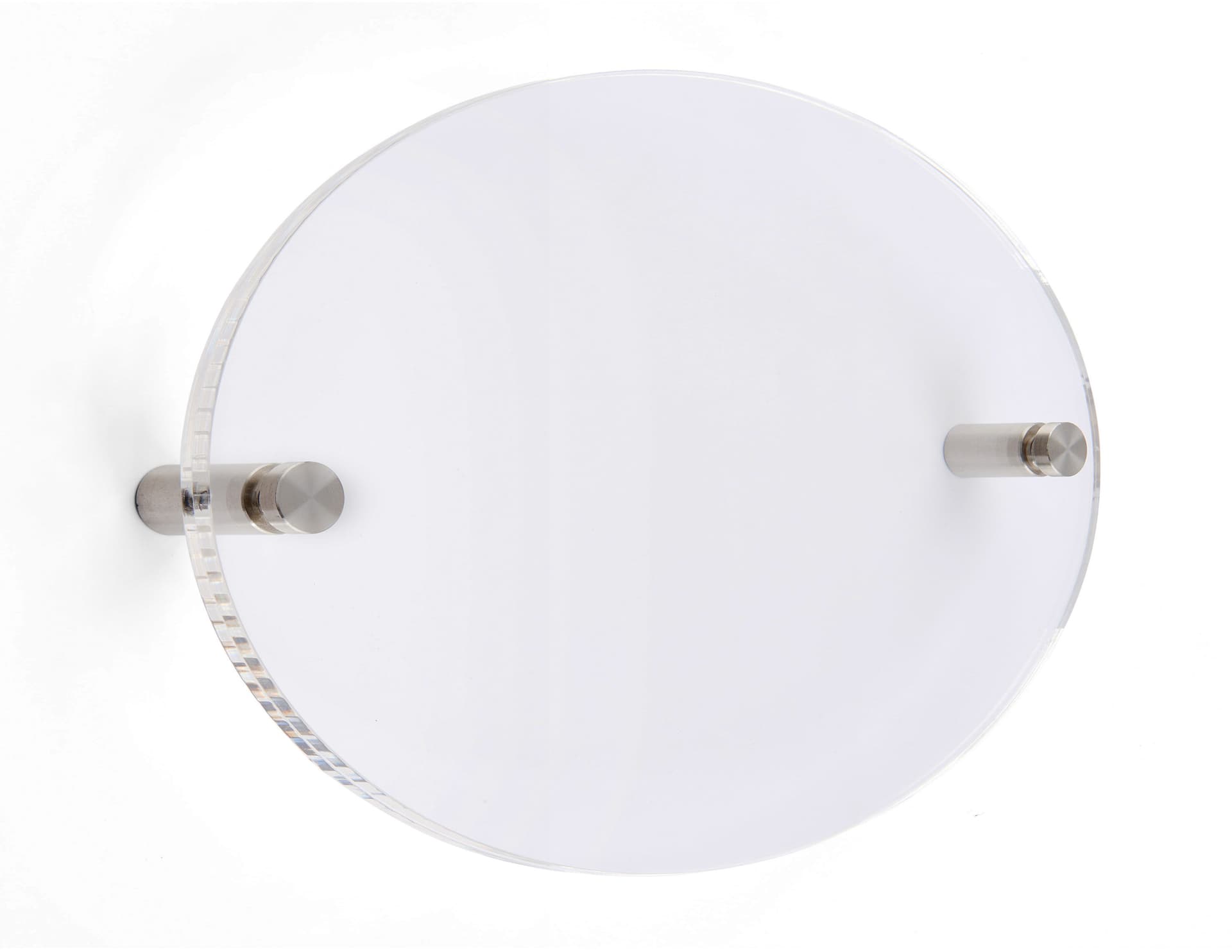 Recycled acrylic custom oval directory signs with sustainable design