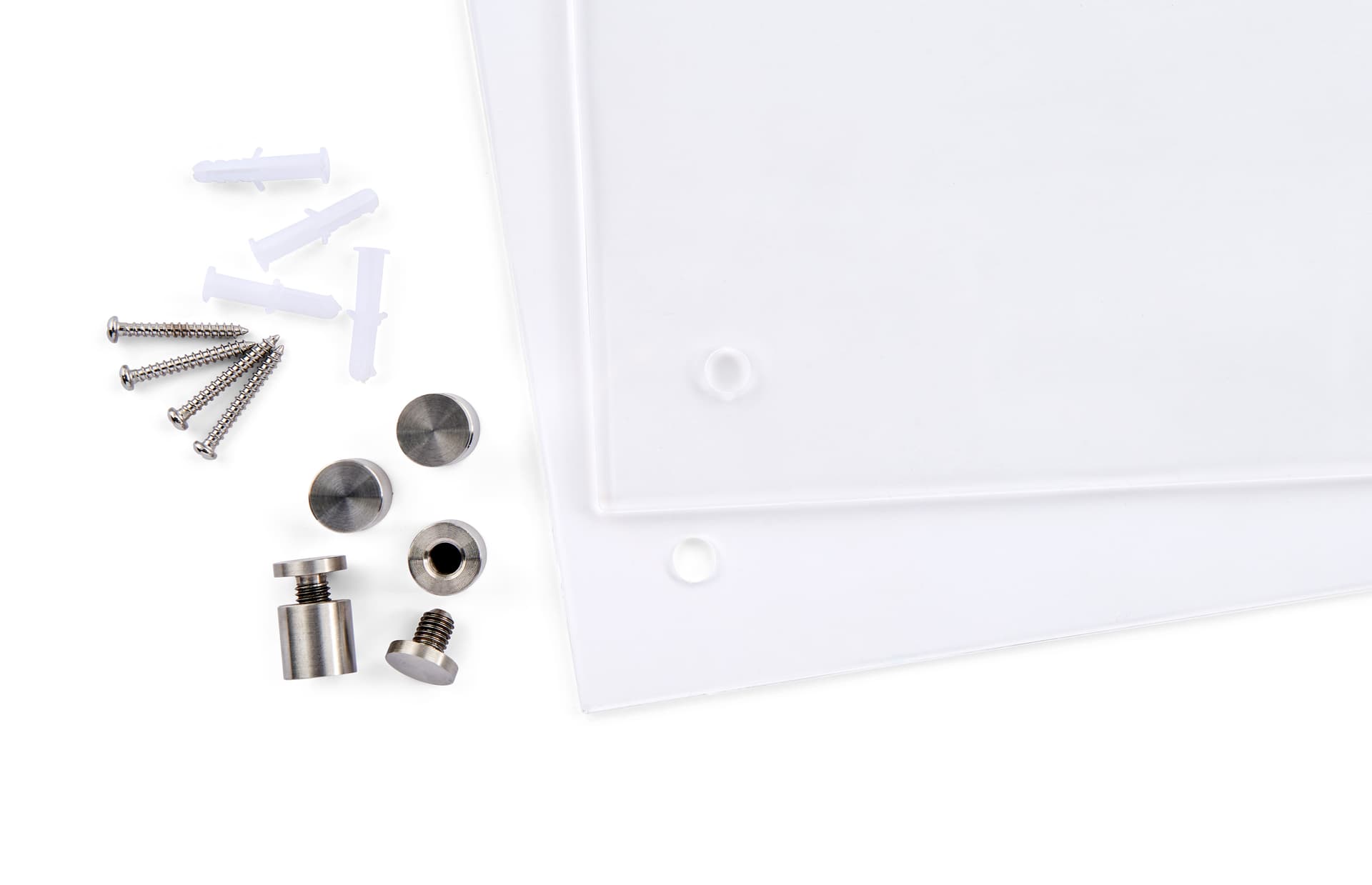 Recycled acrylic custom office wall signs with mounting hardware included
