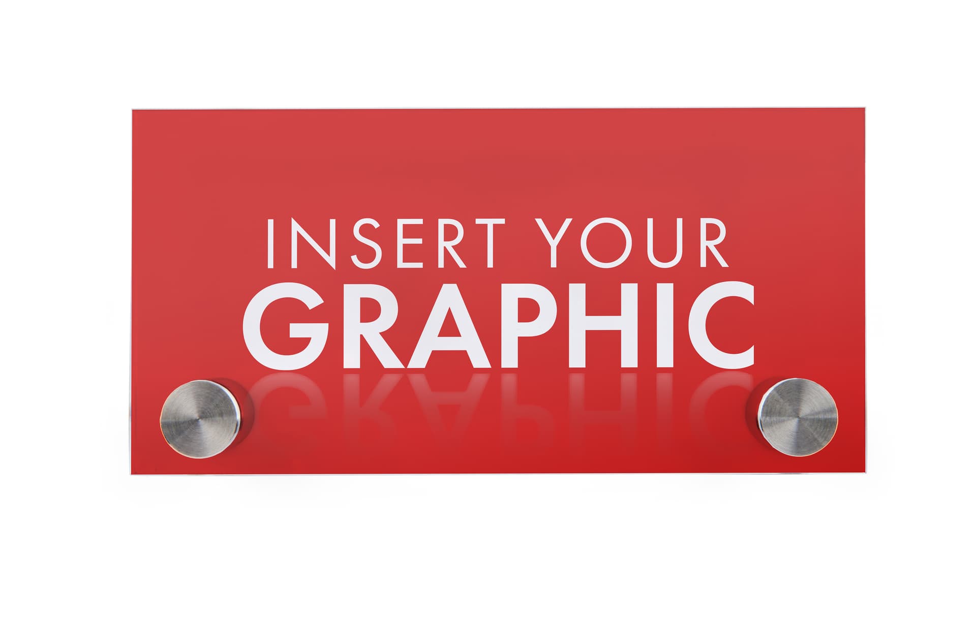 Recycled acrylic custom office wall signs with mounting hardware included