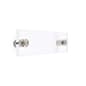 Rectangle Door Sign w/ Recycled Acrylic, Steel Standoffs, Multiple Sizes - Clear