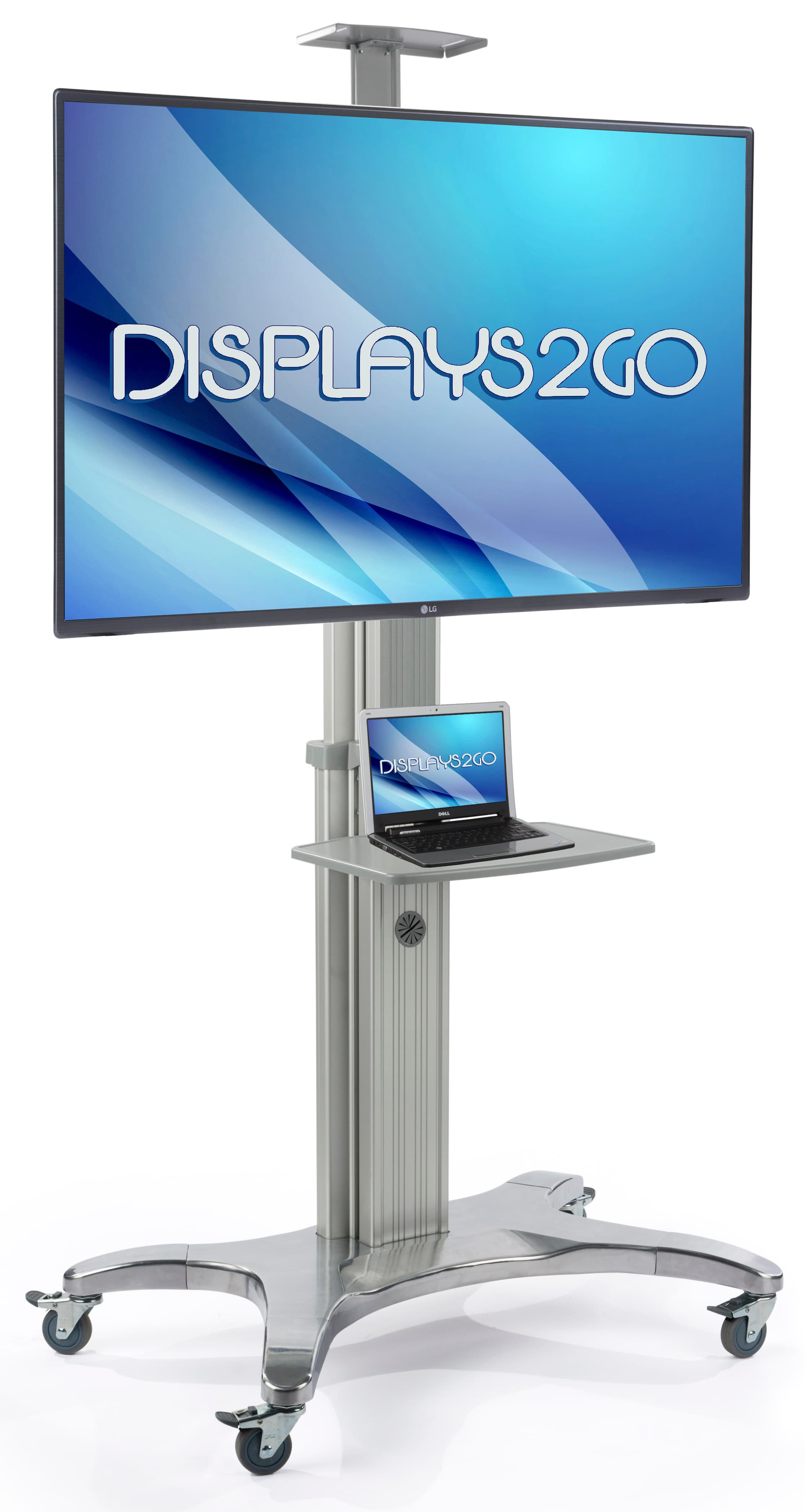 Rolling TV Stand for Flat Screen TV for 40" to 60" Monitors