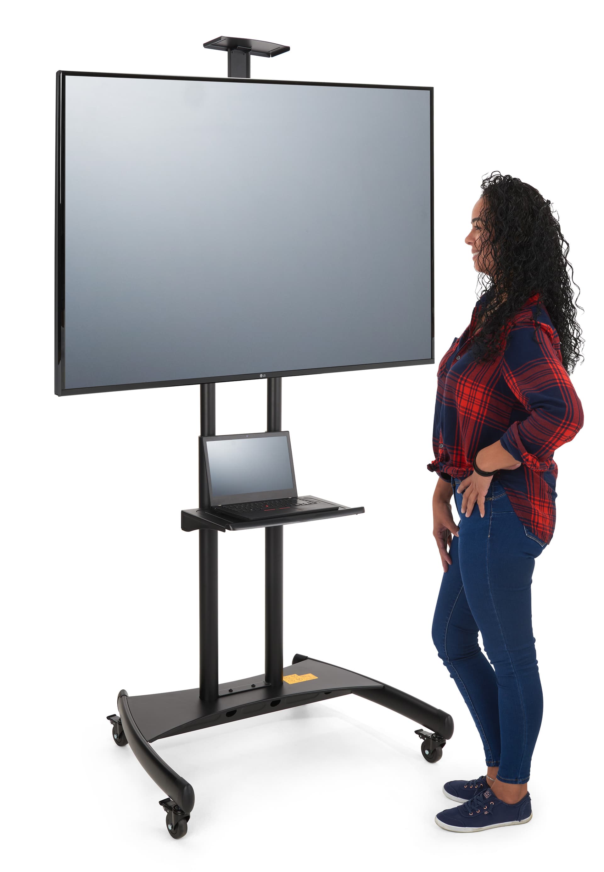 Aluminum Large Flat Screen TV Stand