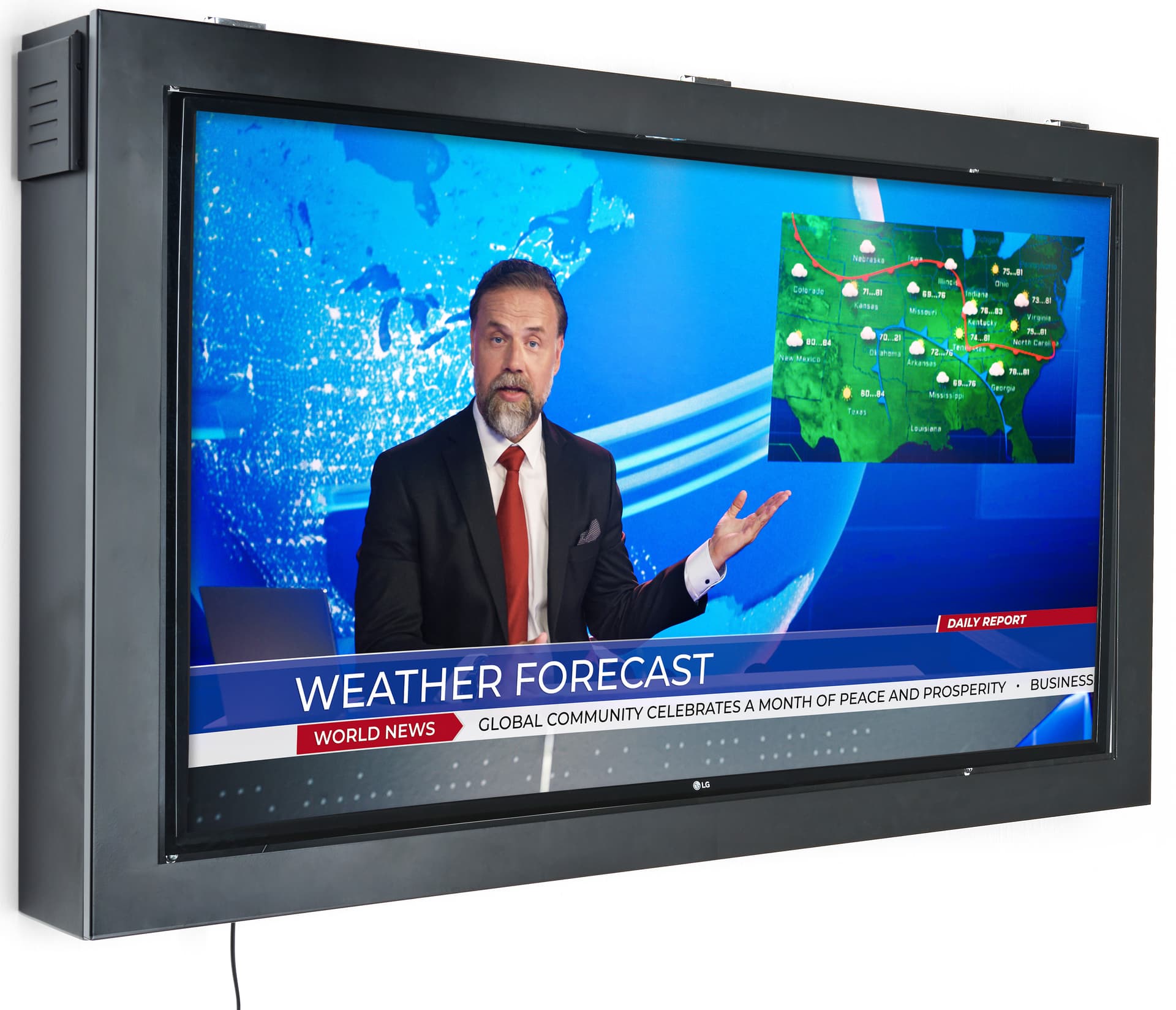 Weather-Resistant TV Box with Tempered Anti Glare Glass