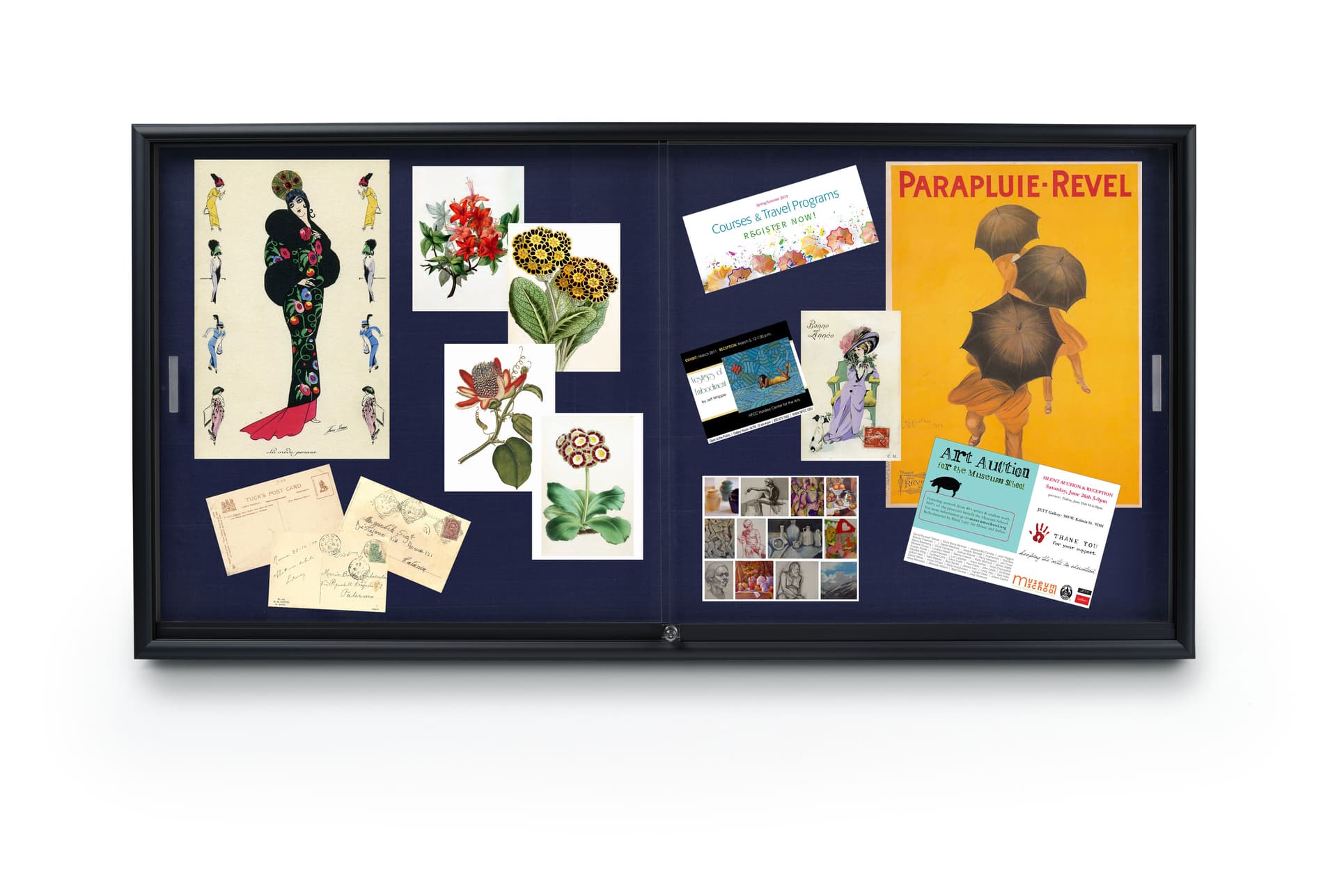 enclosed bulletin boards