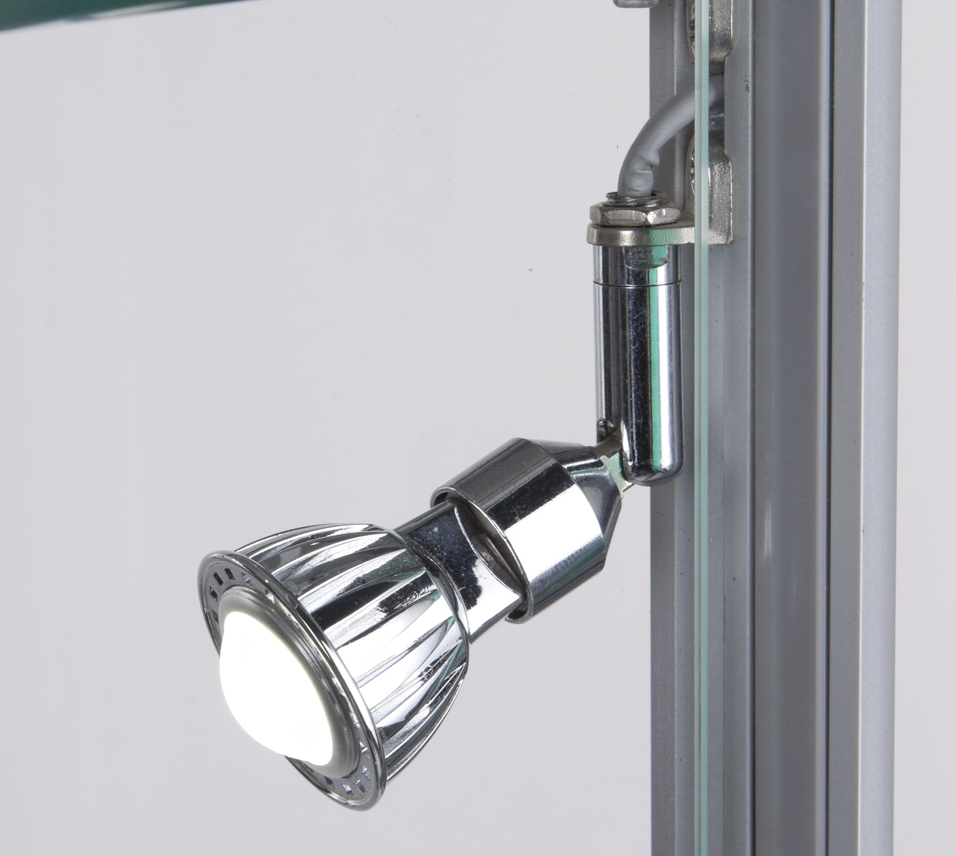 silver frame display cases