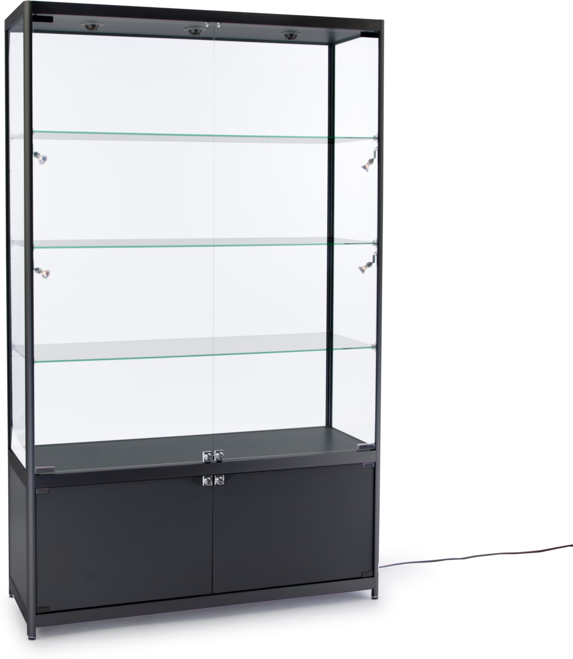 4’ Wide Illuminated Display Case