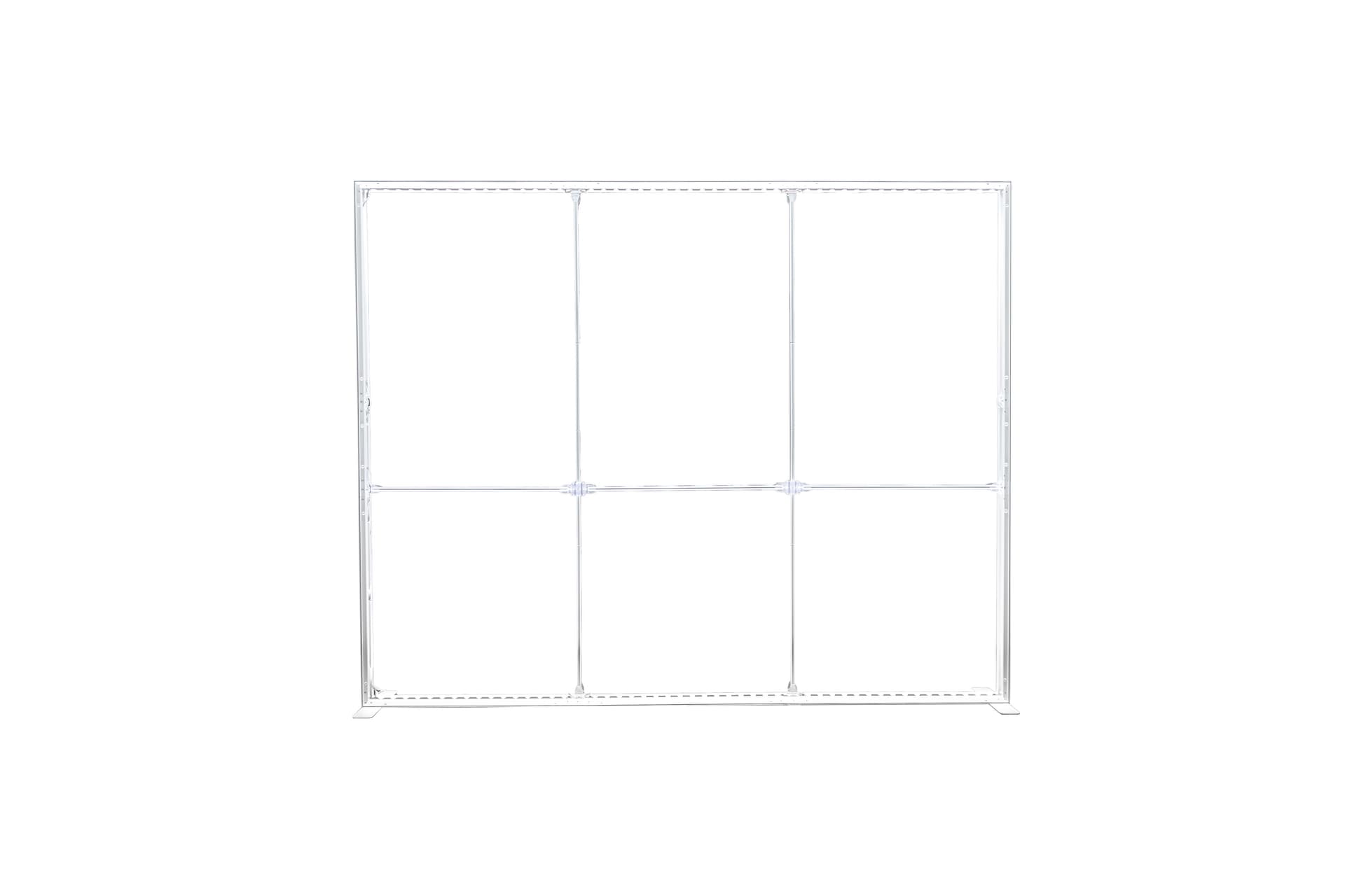10' backlit trade show display with counter frame