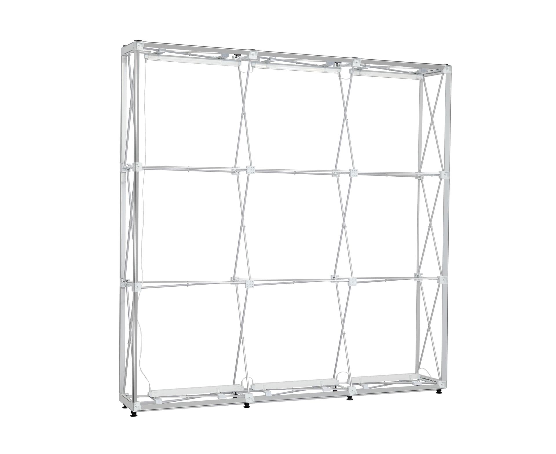 SEG Backlit LED Pop-Up Display requires no tools for a quick, easy assembly