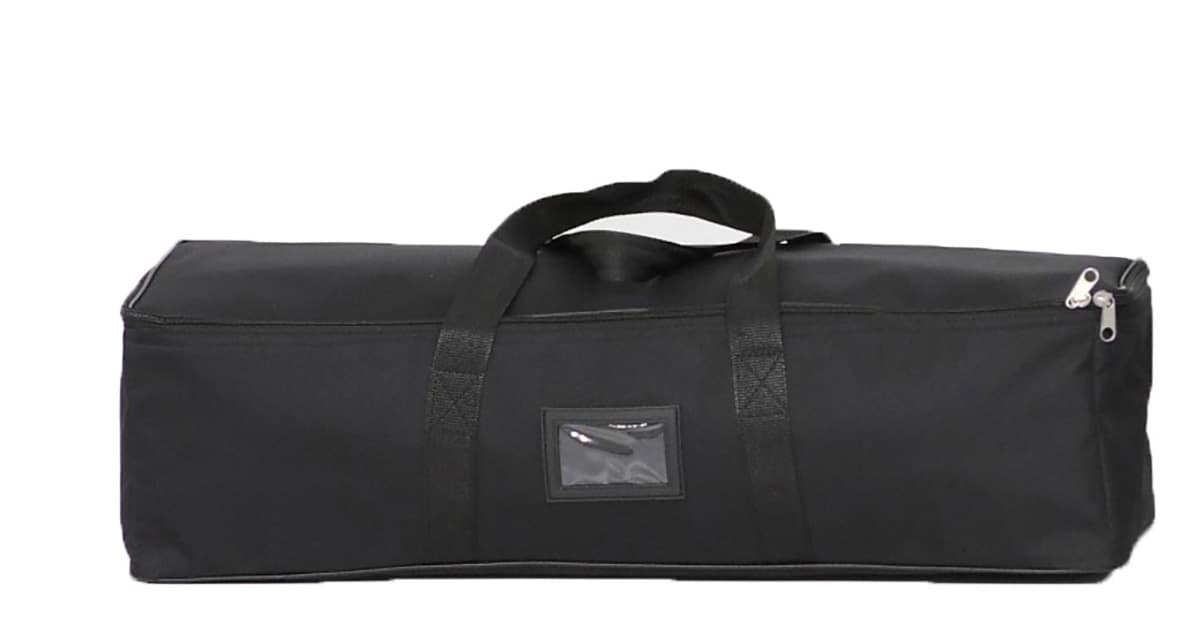 SEG Backlit LED Pop-Up Display includes a black nylon carrying bag