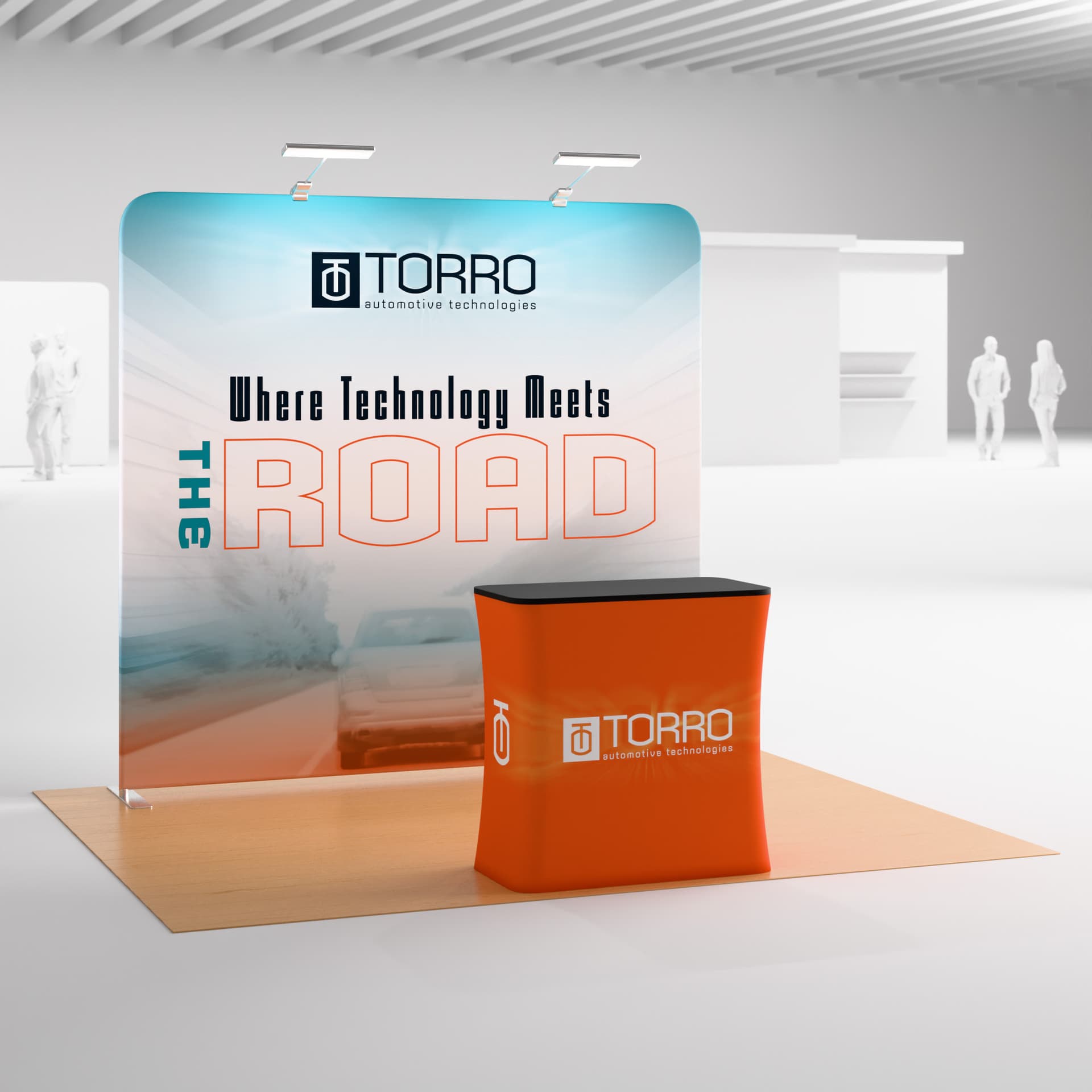 Custom trade show kit with durable aluminum frame 