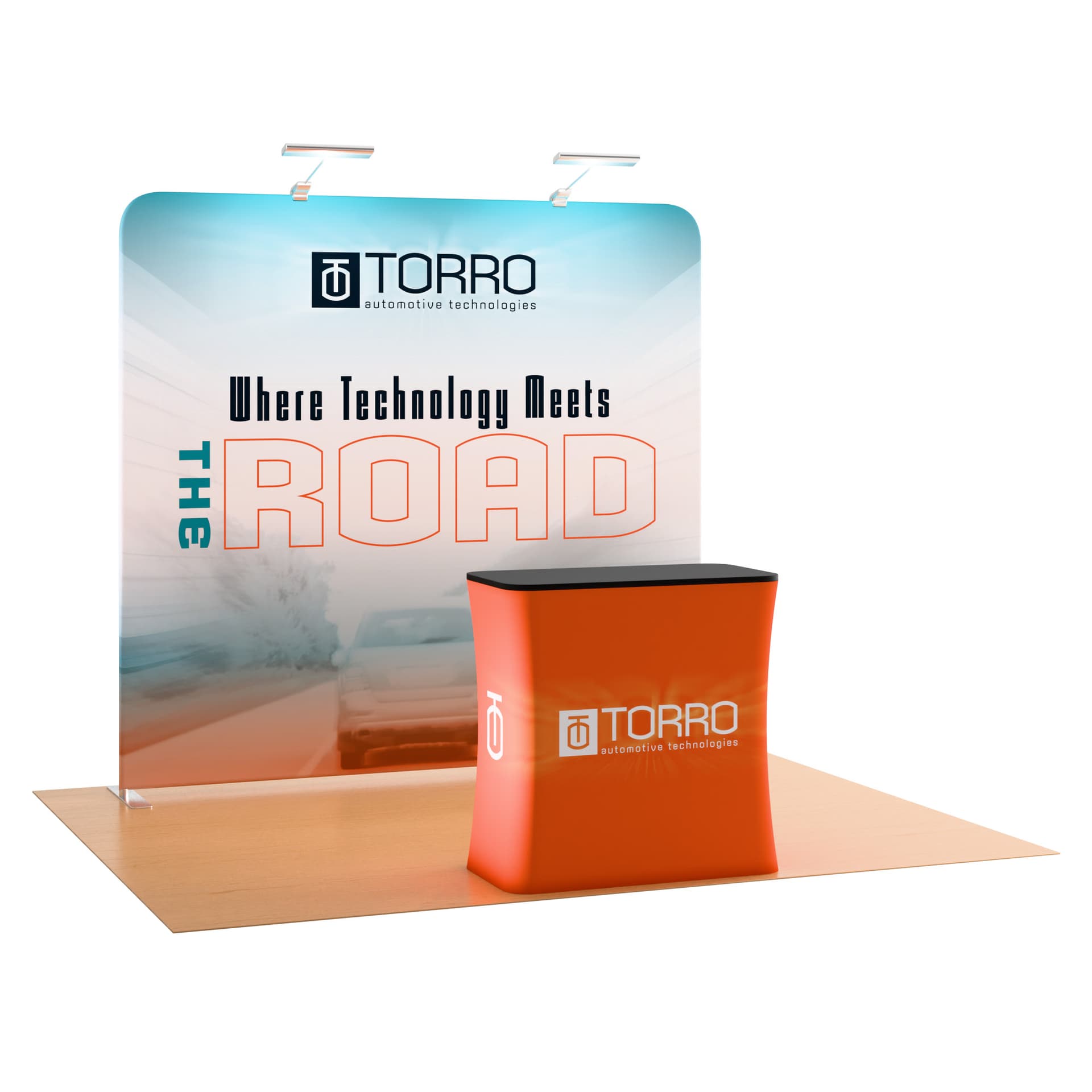Custom trade show kit with dye sublimation printing 