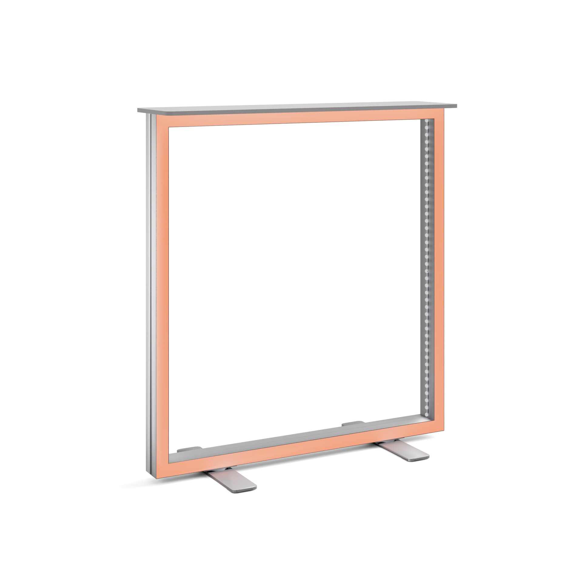 LED Light Box Counter with RGB Frame features interior lights and an exterior frame with 16 color choices