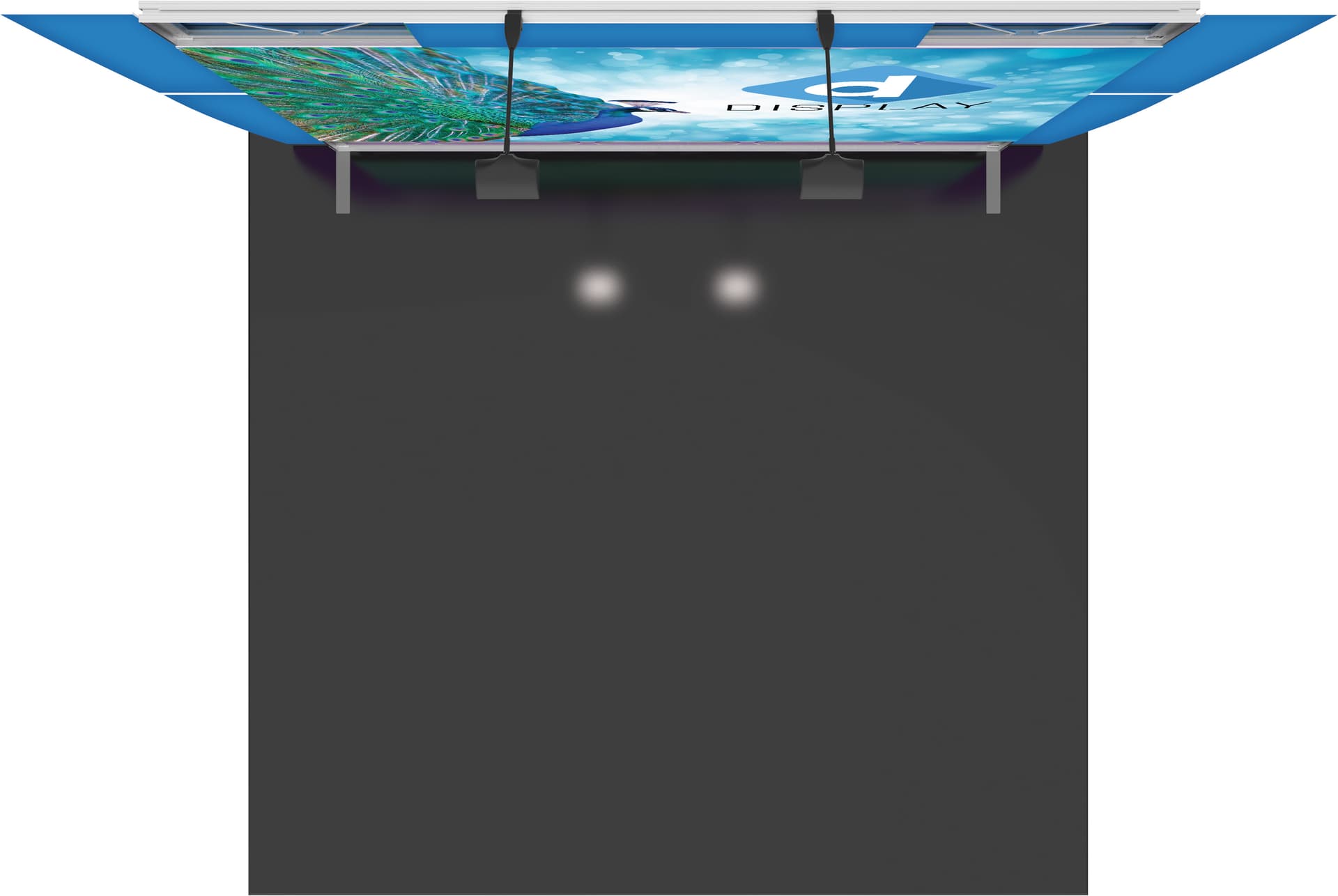 Exhibition Display Unit with Straight Backdrop