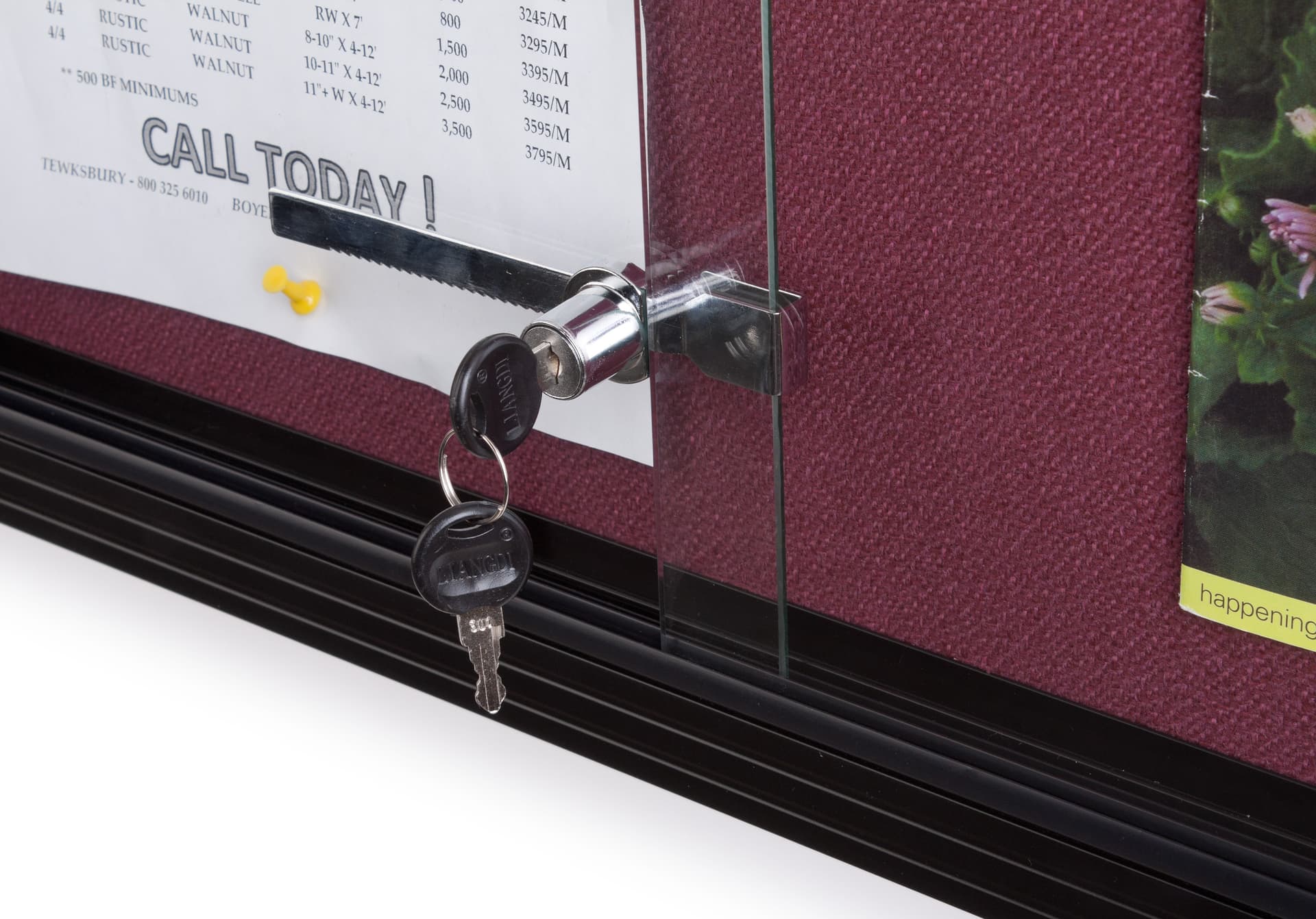 Maroon Fabric Tack Board, Weighs 40 lbs