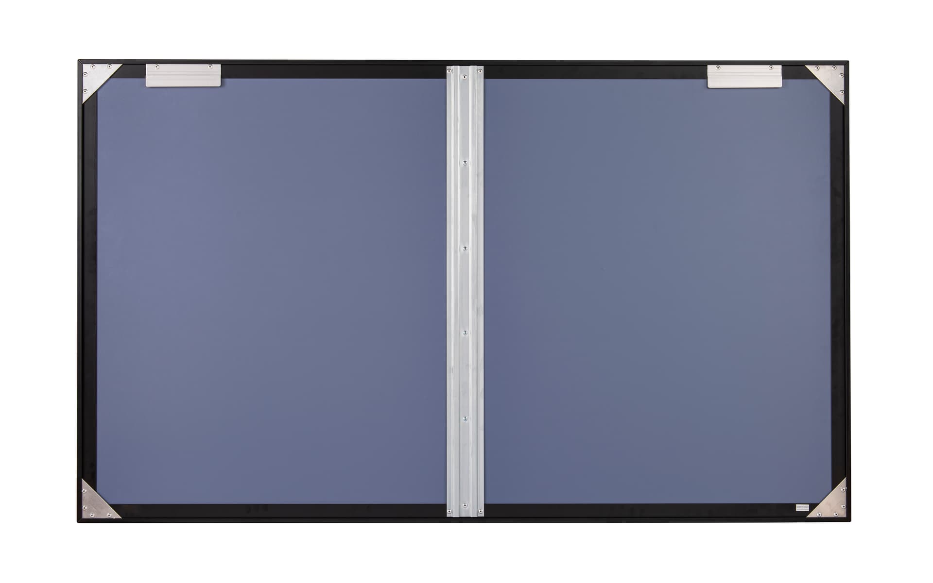 Polycarbonate notice board with brackets for indoor wall mounting