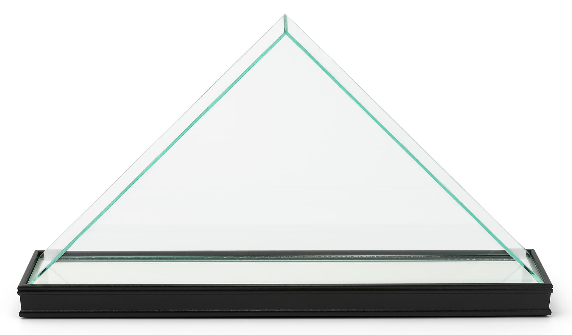 Glass personalized plaque flag display