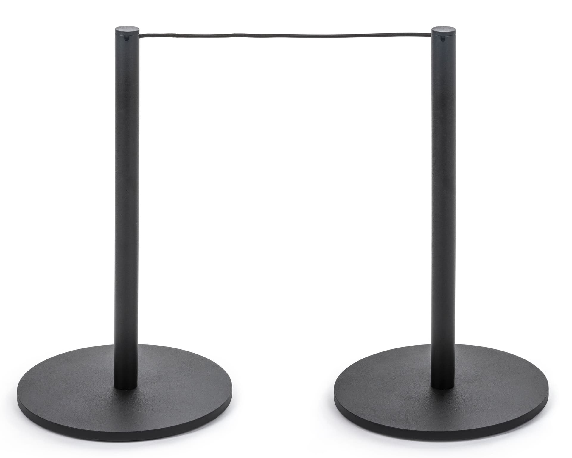 2 Connected Poles of the 4-Post Low Profile Stanchion Barrier System
