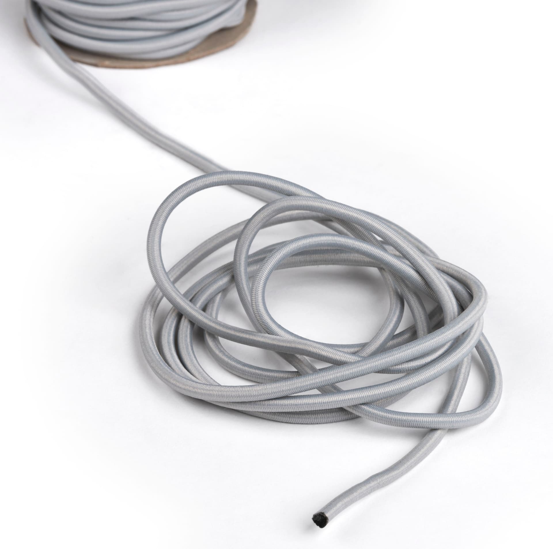 Uncoiled Rope of 4-Post Silver Low Profile Stanchion Barrier