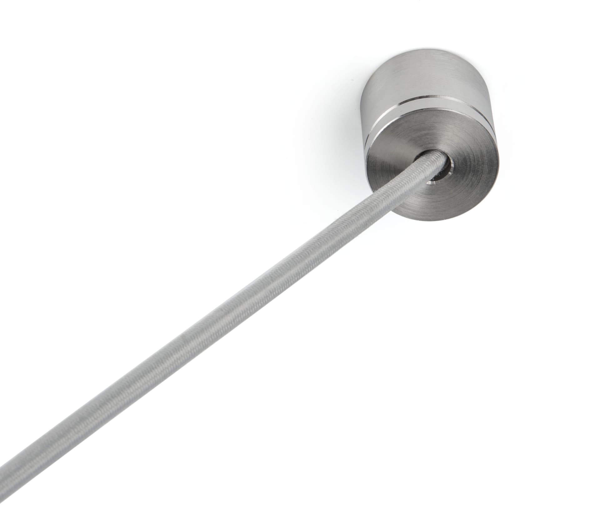 Wall Mounted Unit of the 4-Post Silver Low Profile Stanchion Barrier
