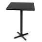 30”w x 42”h Square Cocktail Table - Black
