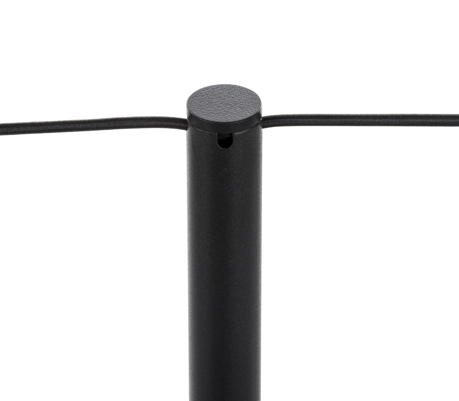 Post Top of the 8-Barrier Black Gallery Stanchion System