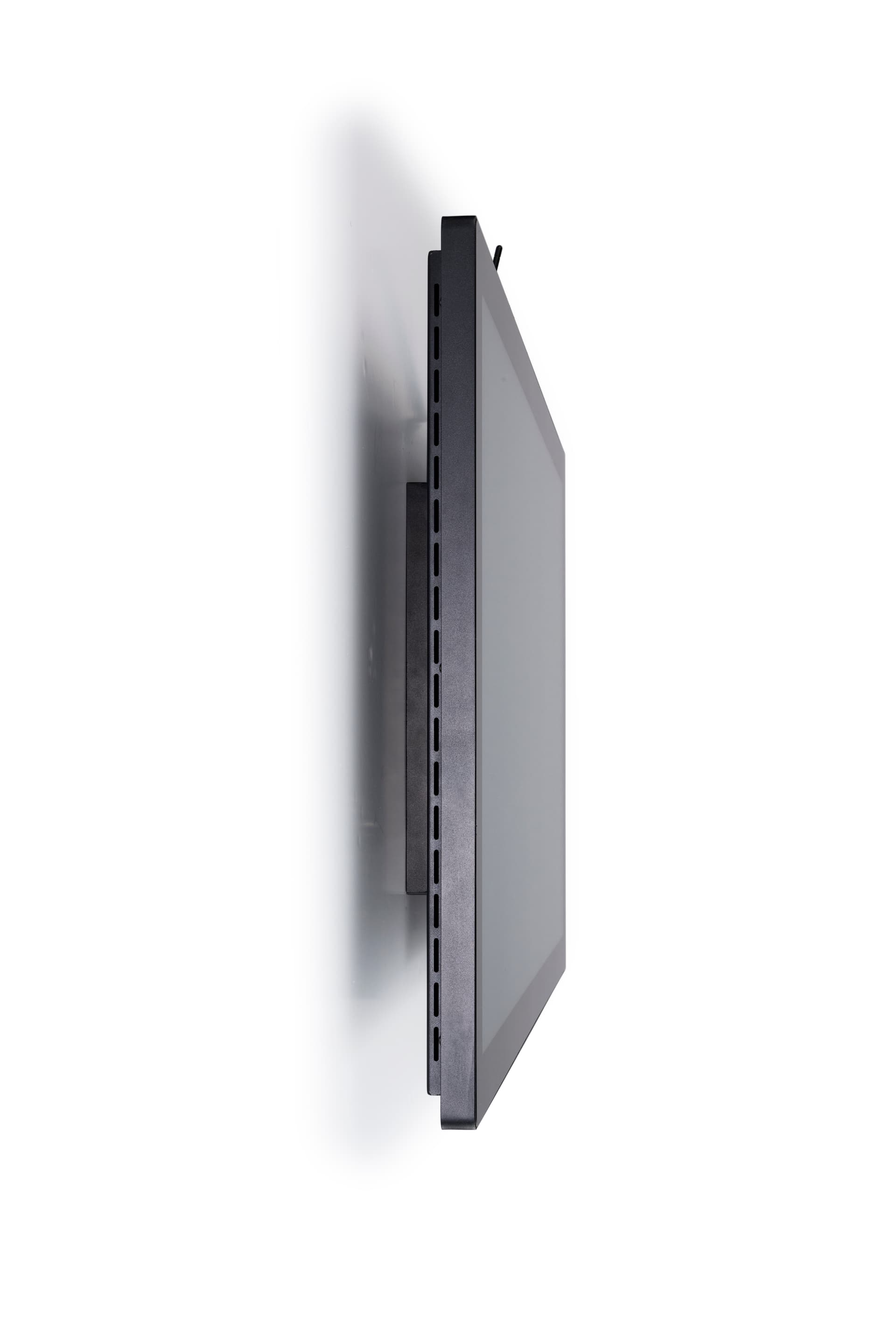 Interactive touch table with removable screen can be mounted to wall