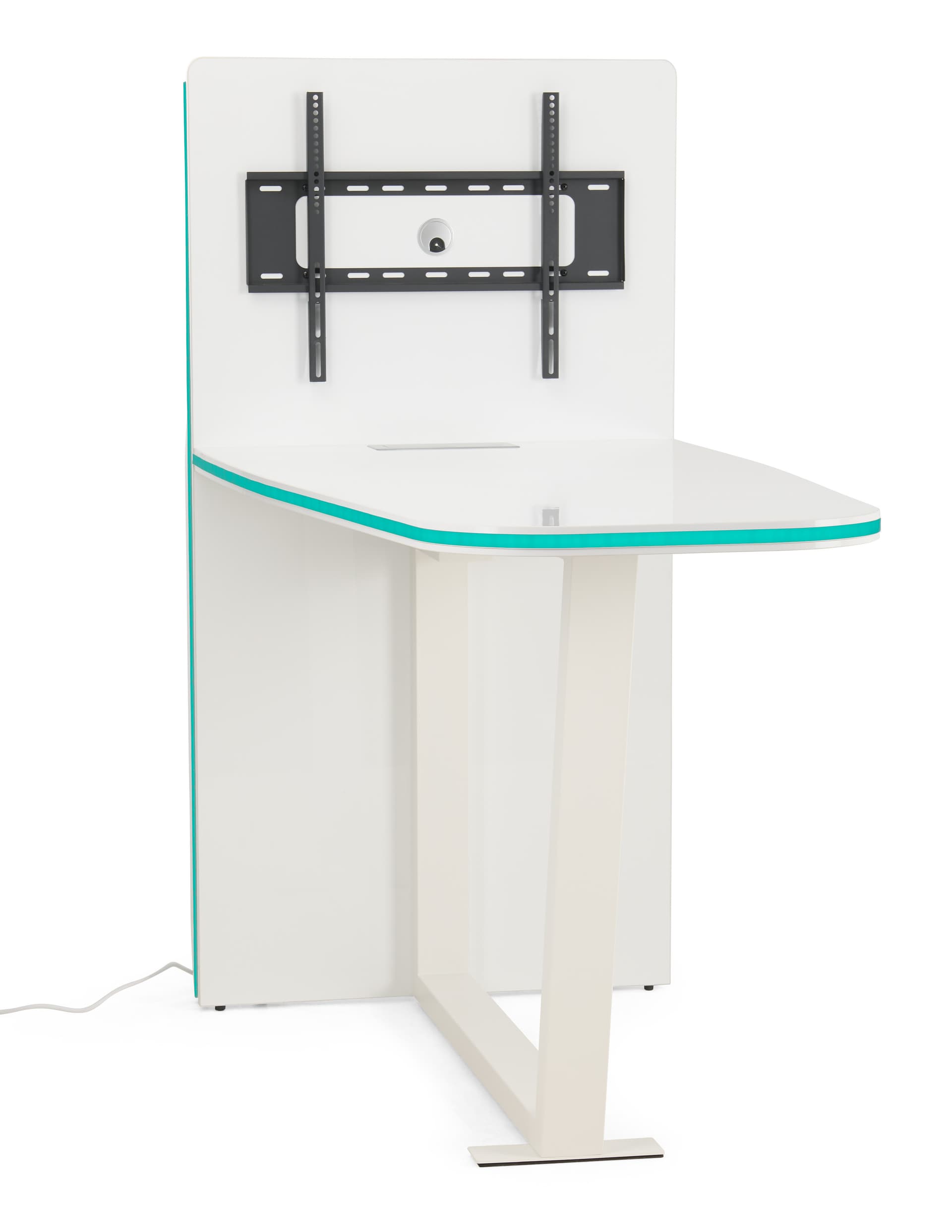 Multimedia conference table ships in 3 parts