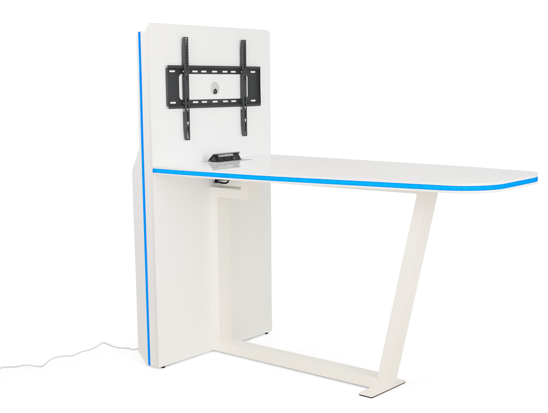 Multimedia conference table is 36 inches wide