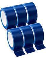 Blue vinyl floor tape has 2 inch width