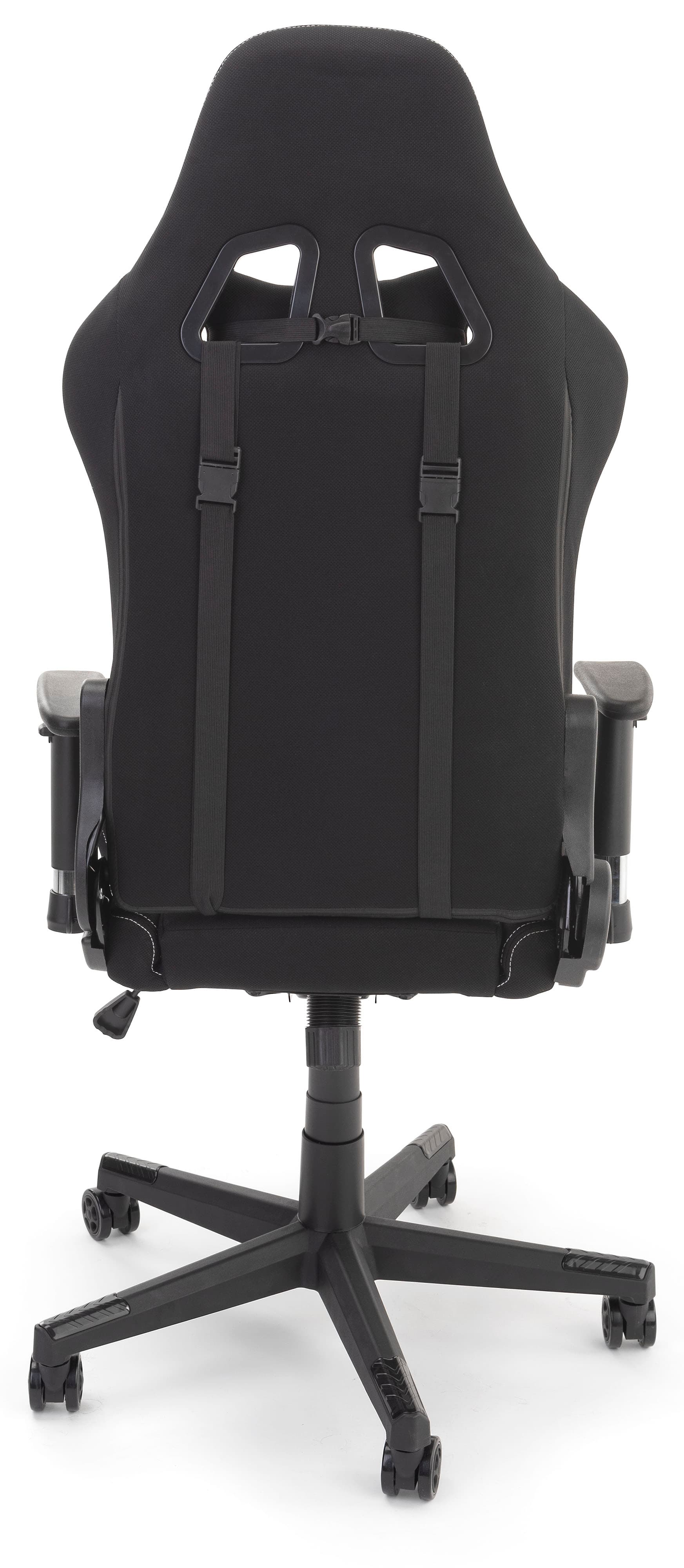 PC gaming chair with removable headrest and lumbar pillows 