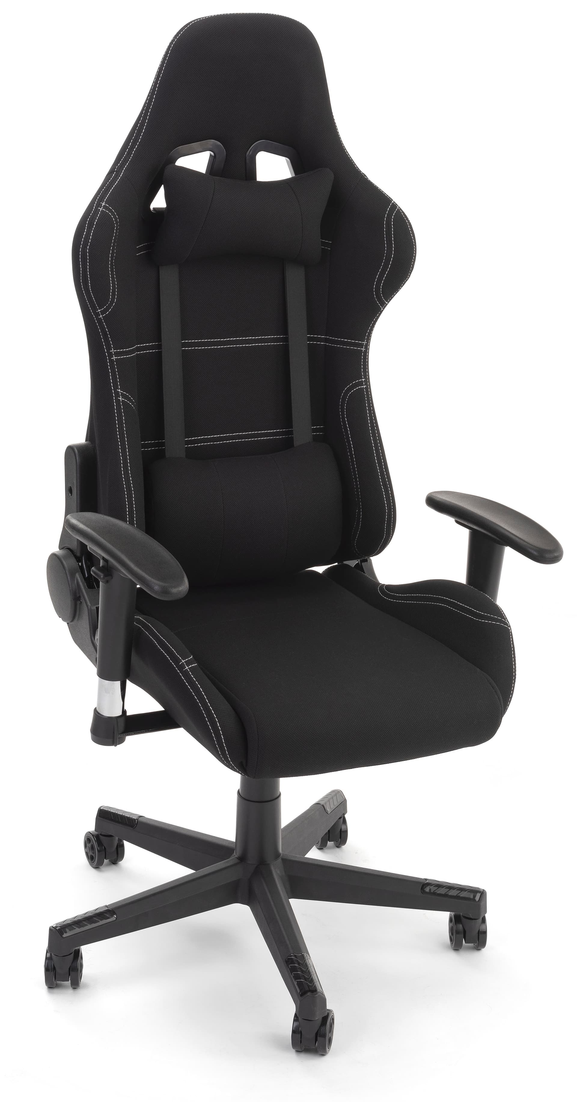 47 inch tall PC gaming chair features grey contrast stitching 