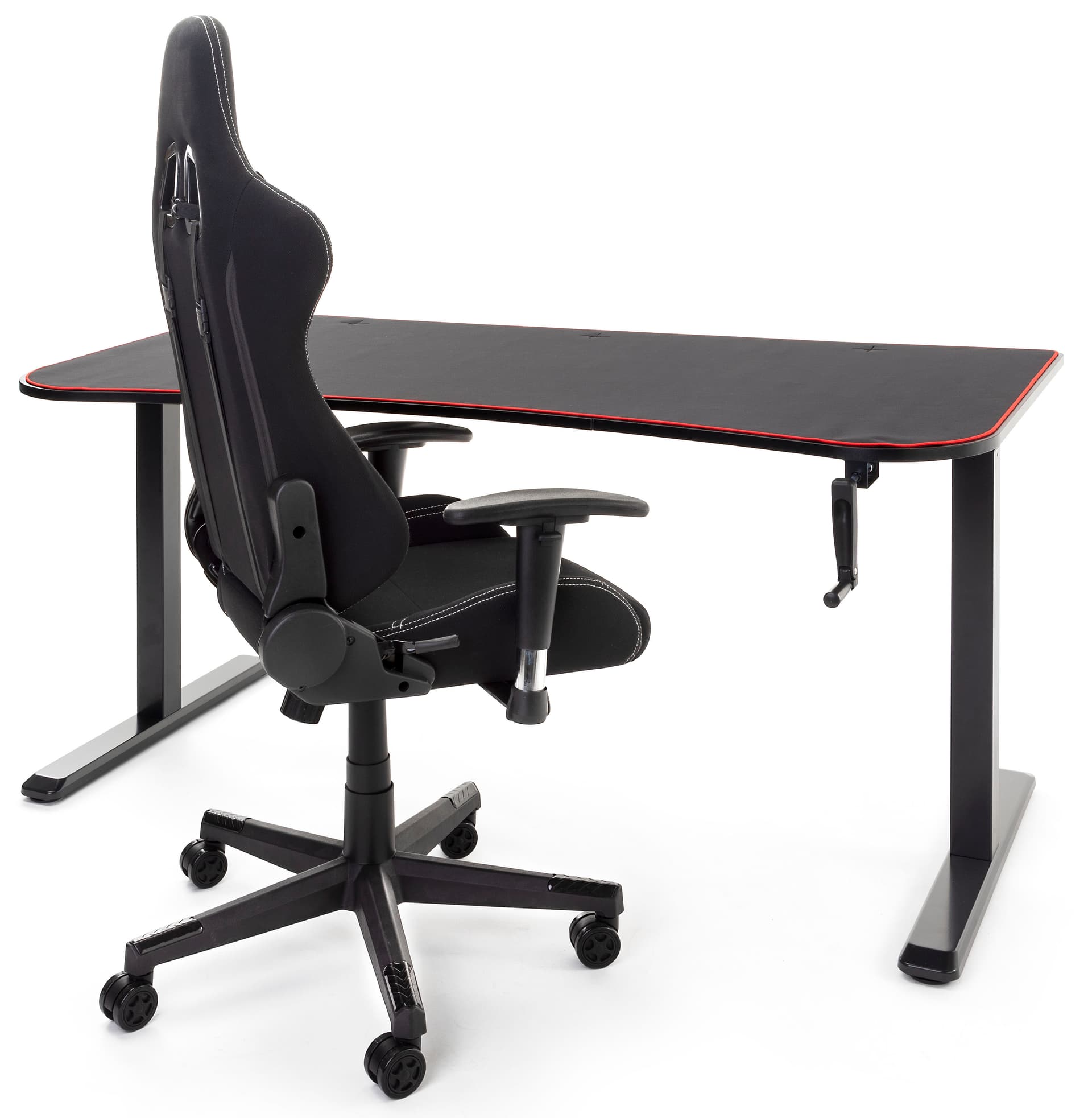 Adjustable computer desktop with 110 pound maximum weight capacity 