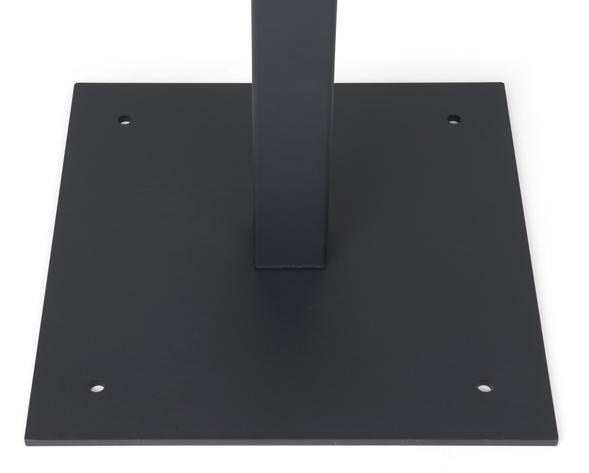 Pedestal drop box with mounting holes in base