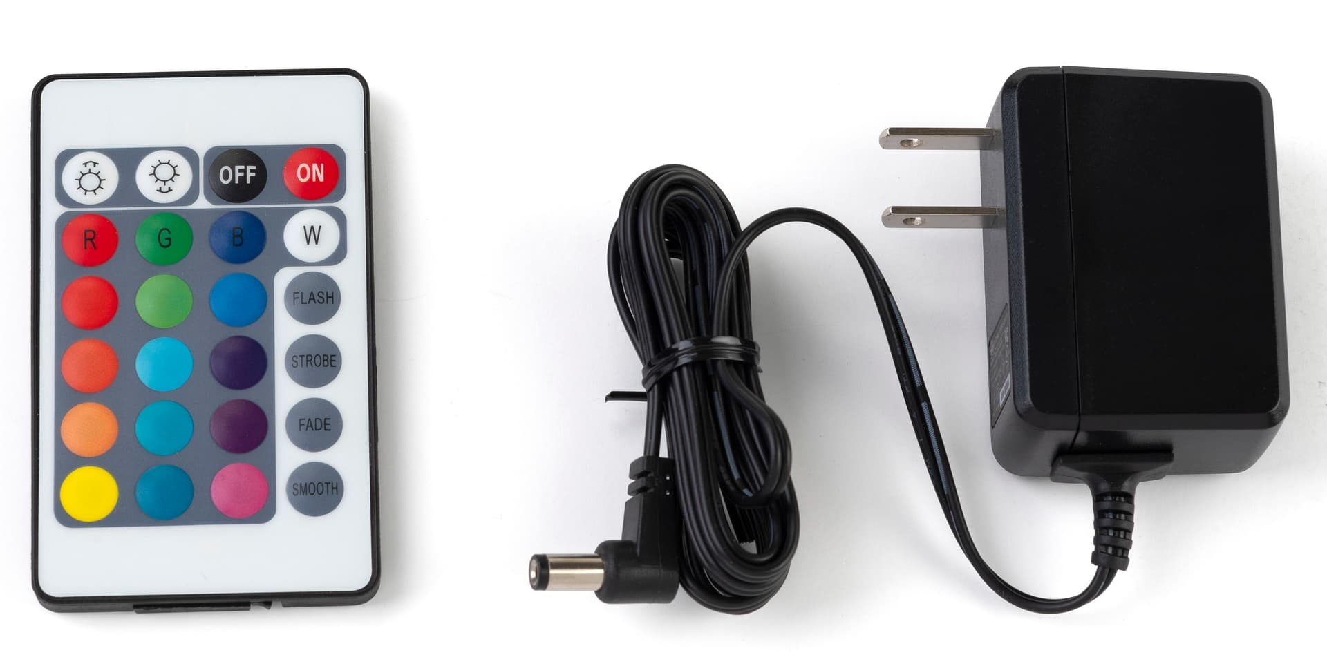 Half-moon LED cocktail table includes remote and charging cord