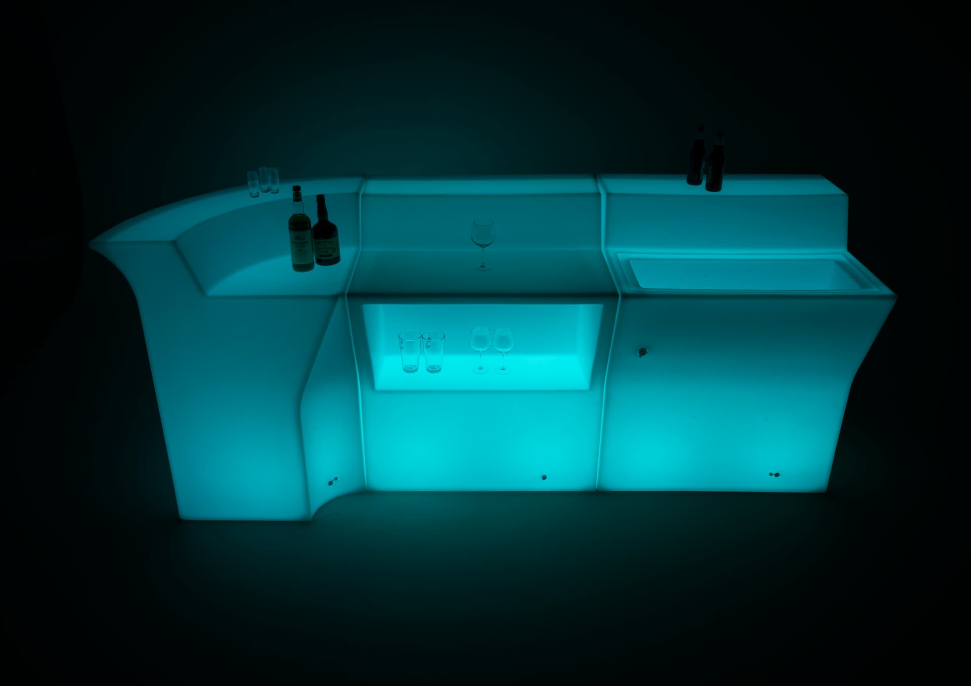 LED Bar Counter | Remote Controlled Light-Up Color Change Options ...