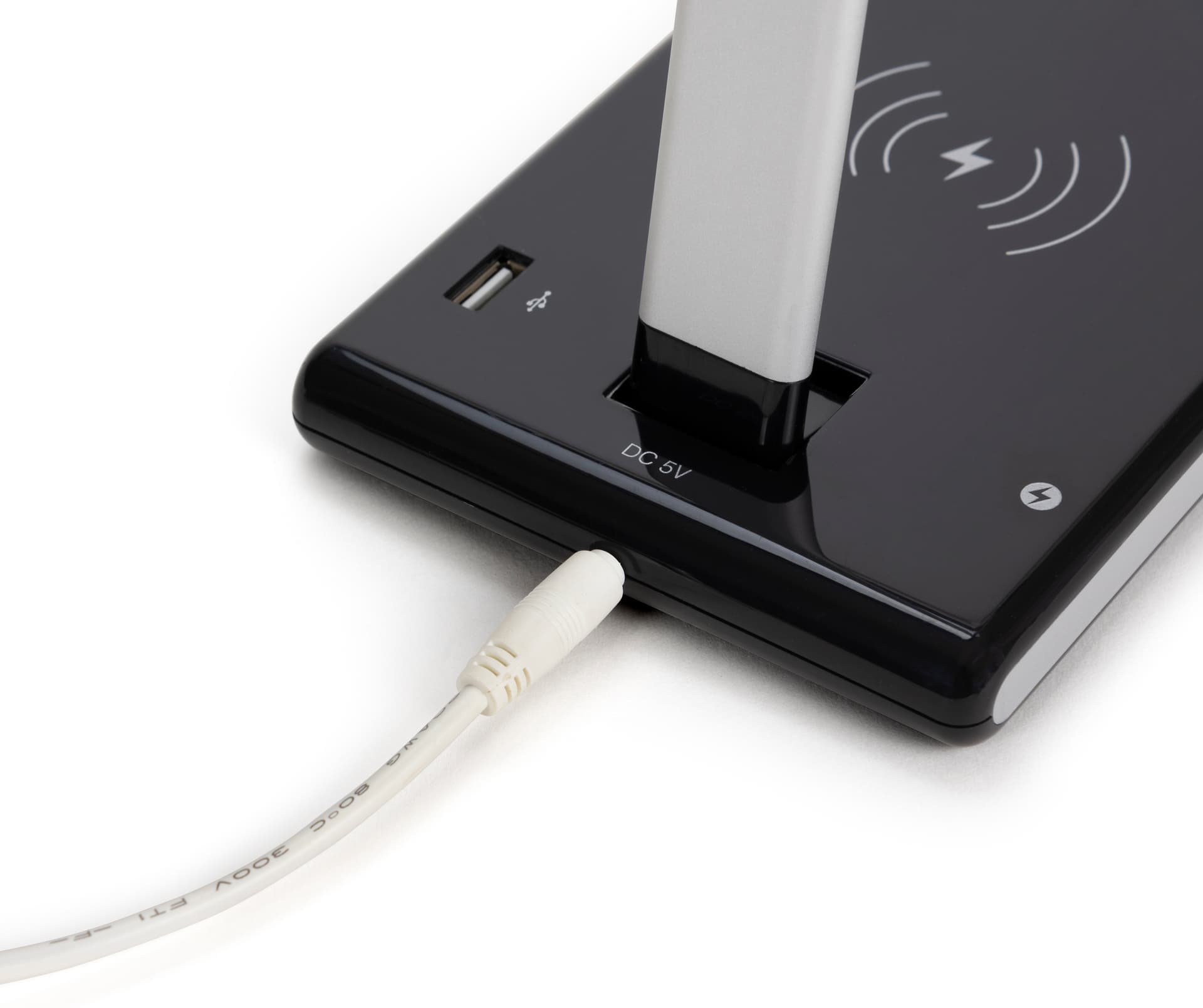 LED desk lamp phone charger with one USB port