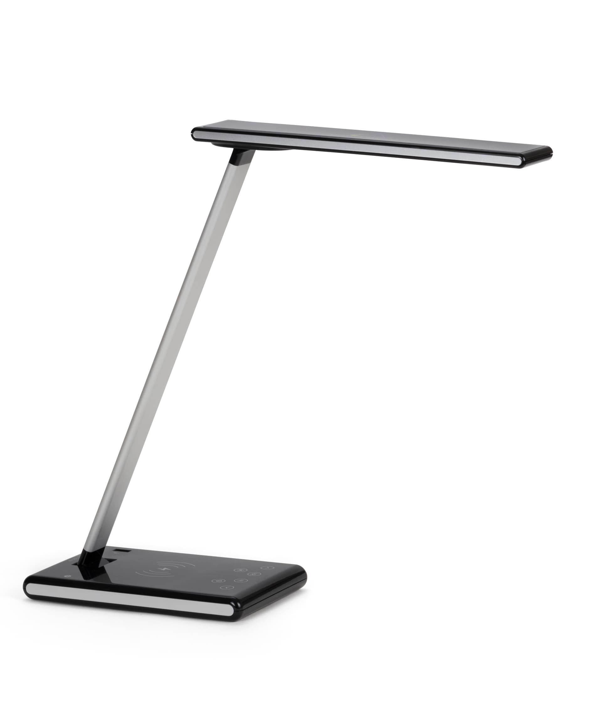 LED desk lamp phone charger with wireless base
