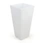 15"w x 30"h Cube Planter w/ LED Lighting, 16 Color Options, Rechargeable - White