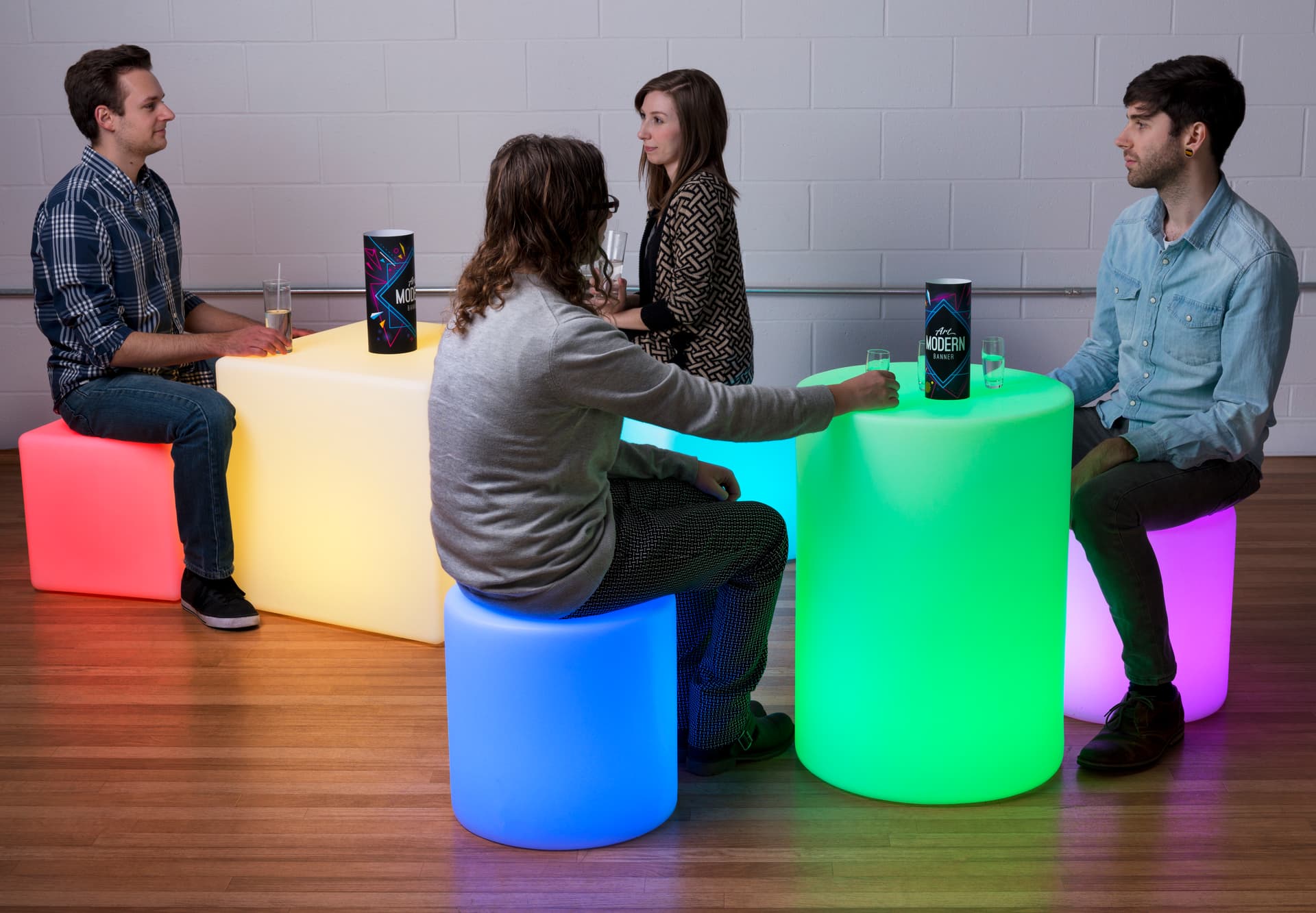 Illuminated Lounge Tablet Set for Parties