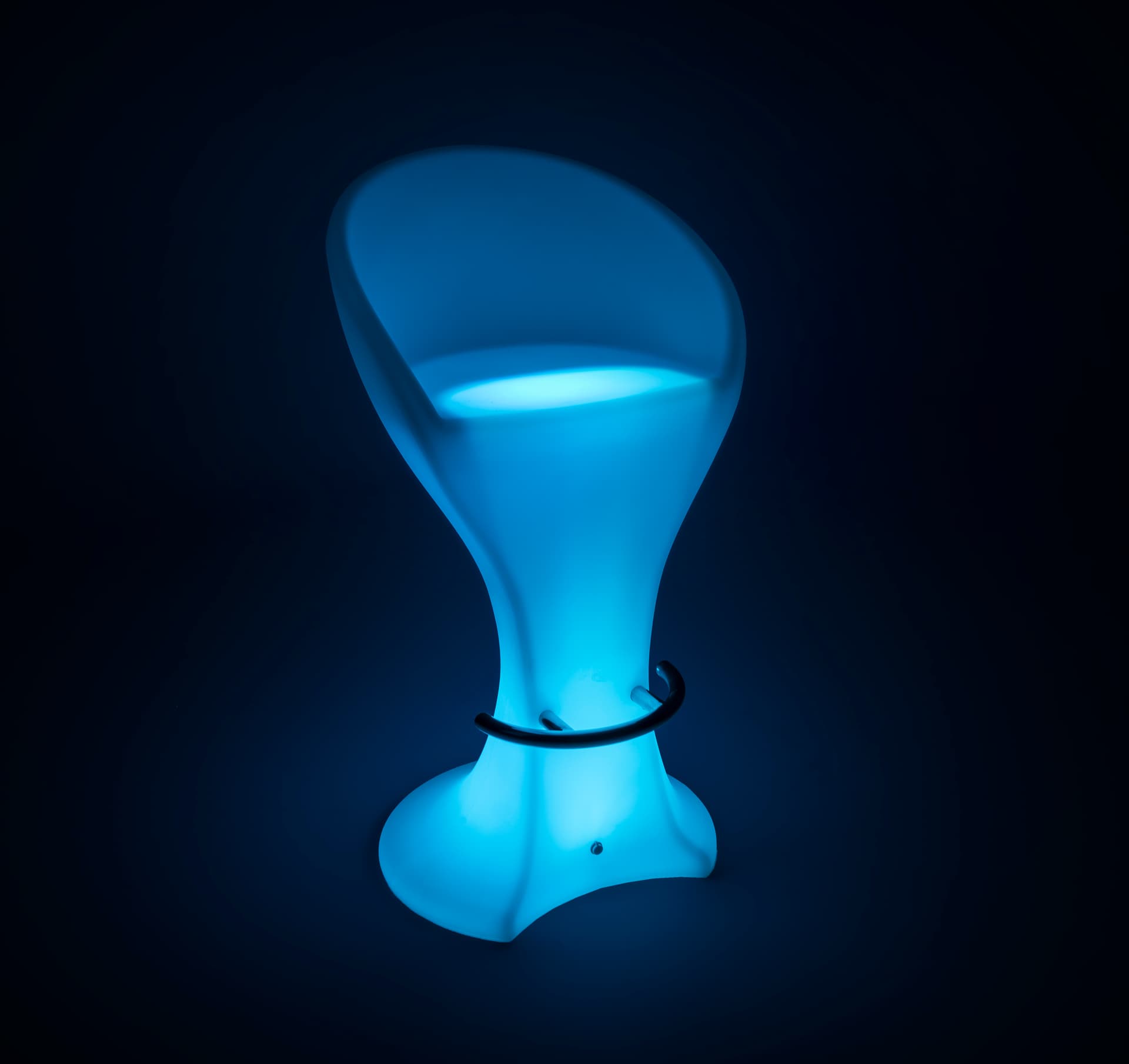 gentle glow LED bar stool