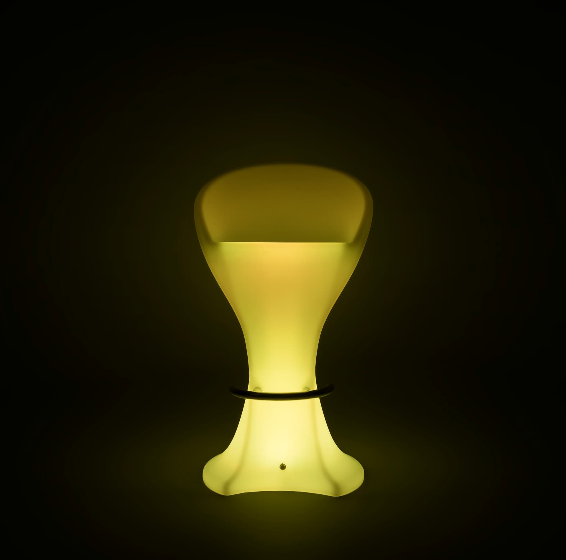 multicolored LED bar stool